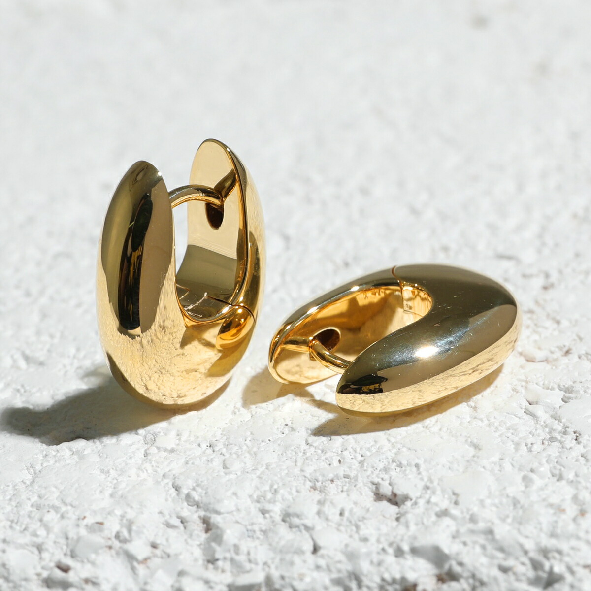 楽天市場】TOMWOOD トムウッド ピアス Pebble Hoops Small Gold ぺブル