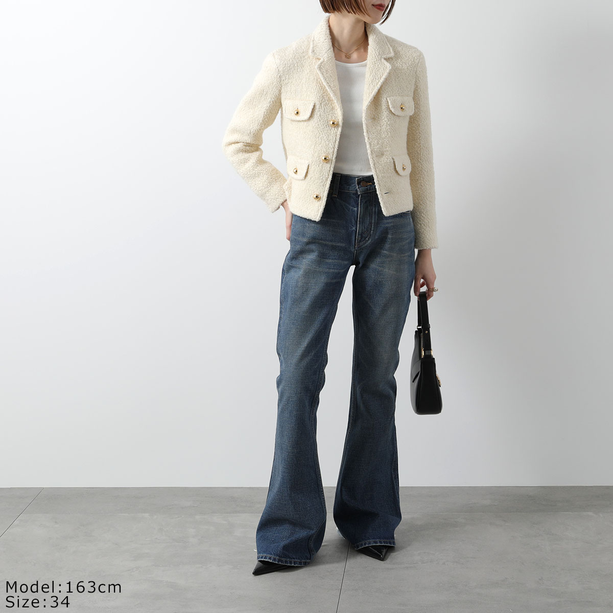 楽天市場】CELINE セリーヌ ツイードジャケット 2V34W227V.01VA