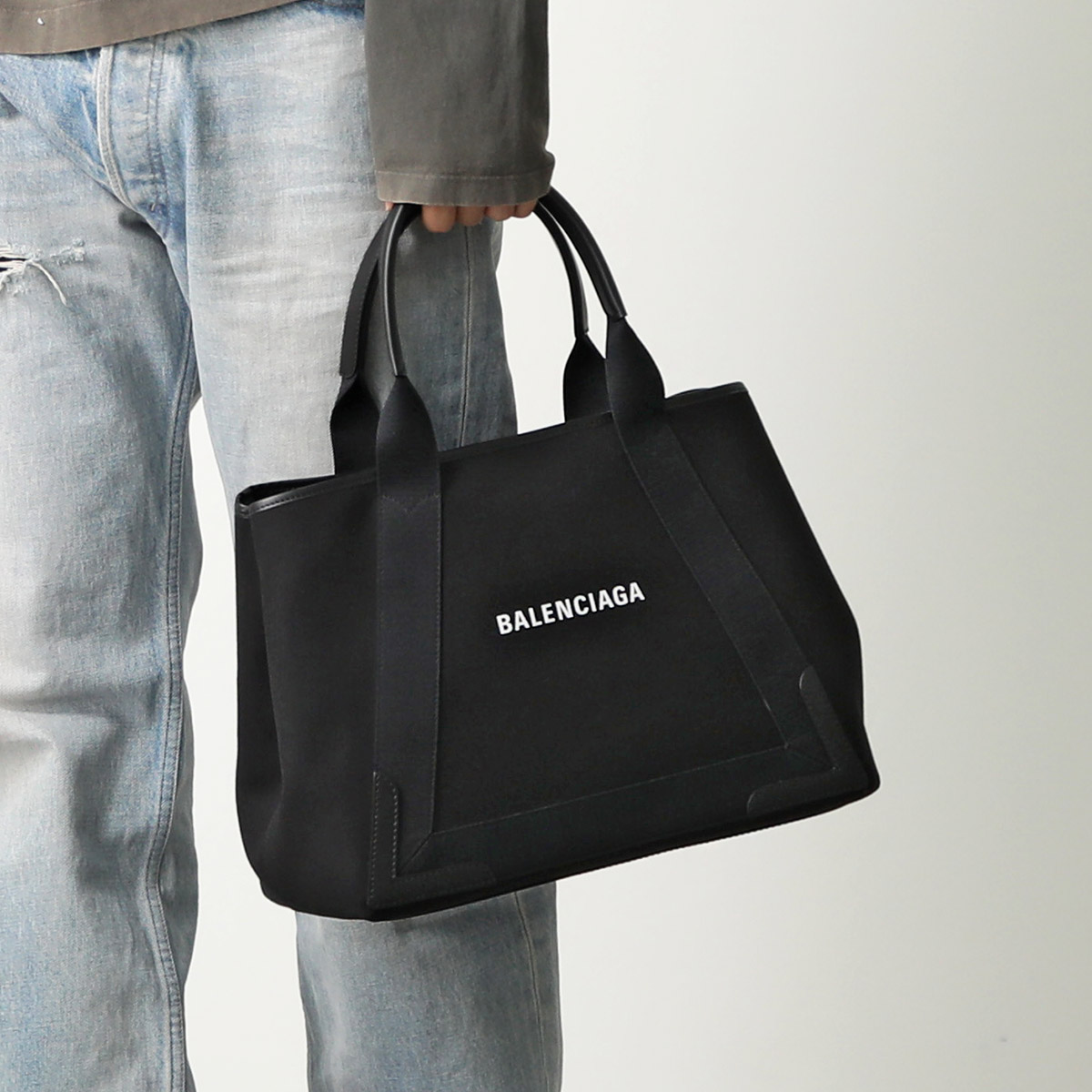 楽天市場】BALENCIAGA バレンシアガ トートバッグ NAVY CABAS NEW M