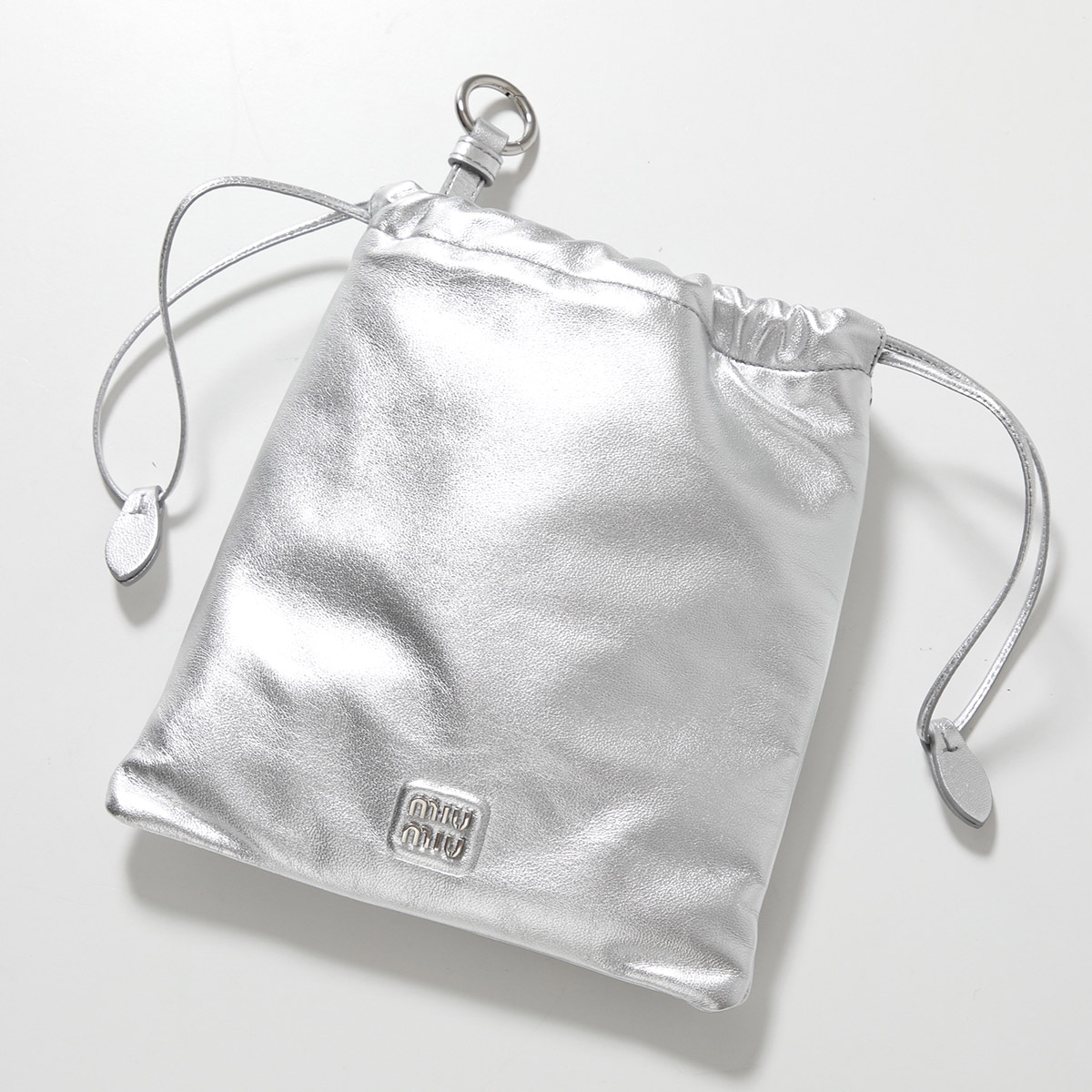 楽天市場】MIUMIU ミュウミュウ ポーチ 5NG010 ACSW レディース レザー