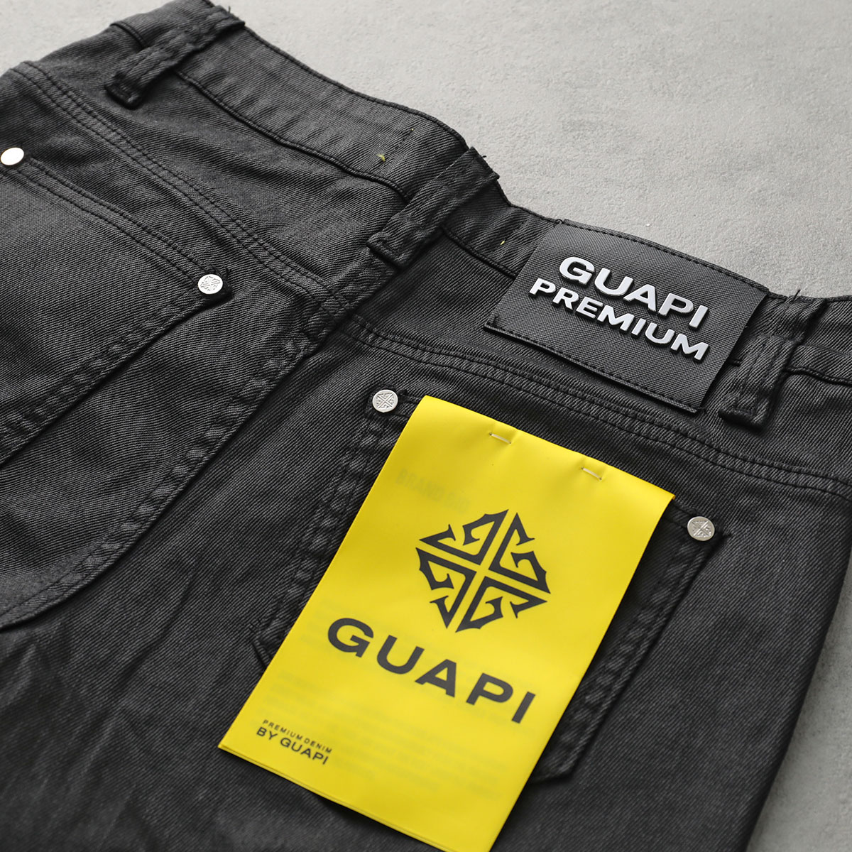 楽天市場】GUAPI グアピ ジーンズ Obsidian Black Icon Flared Denim