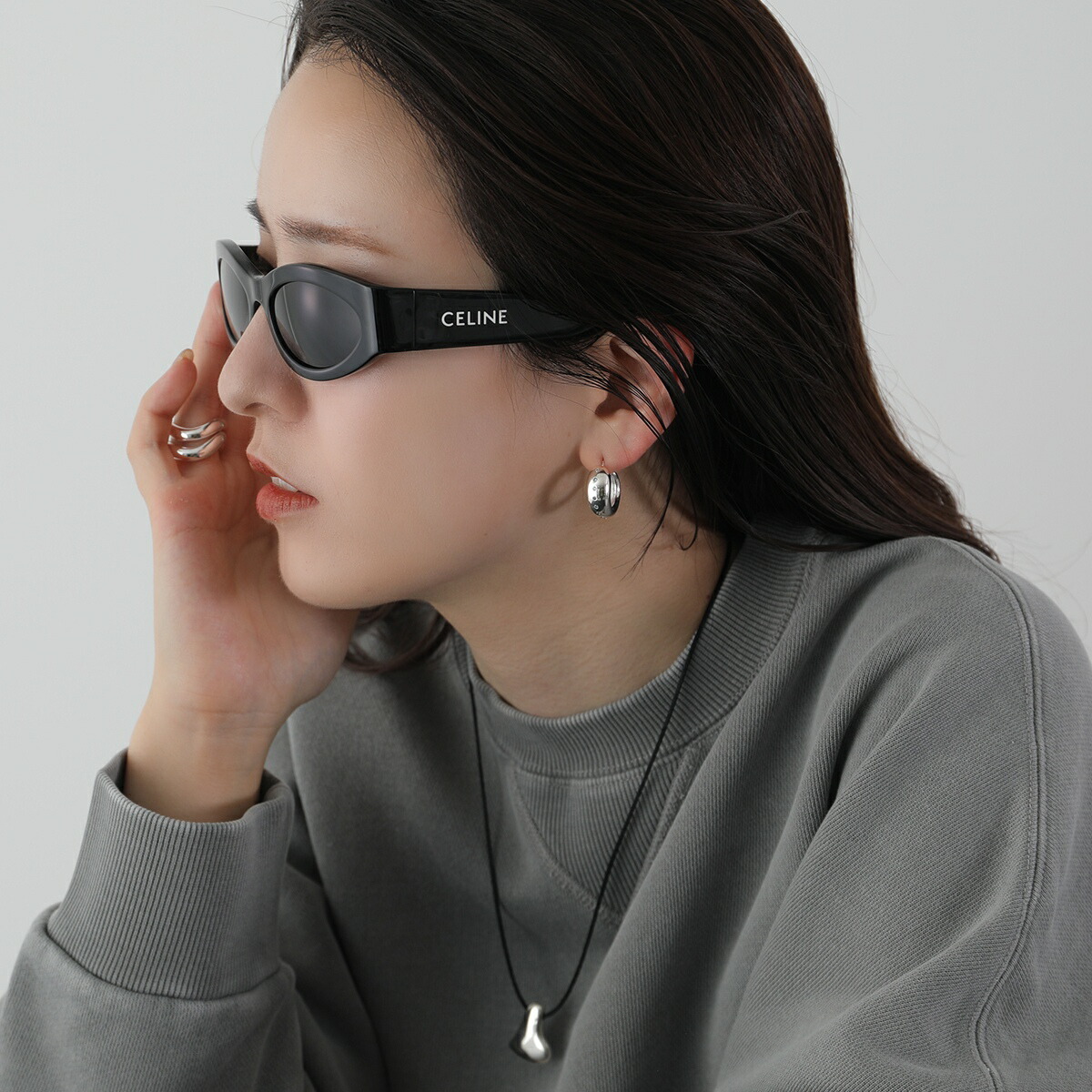 楽天市場】CELINE セリーヌ サングラス CL40288I レディース オーバル