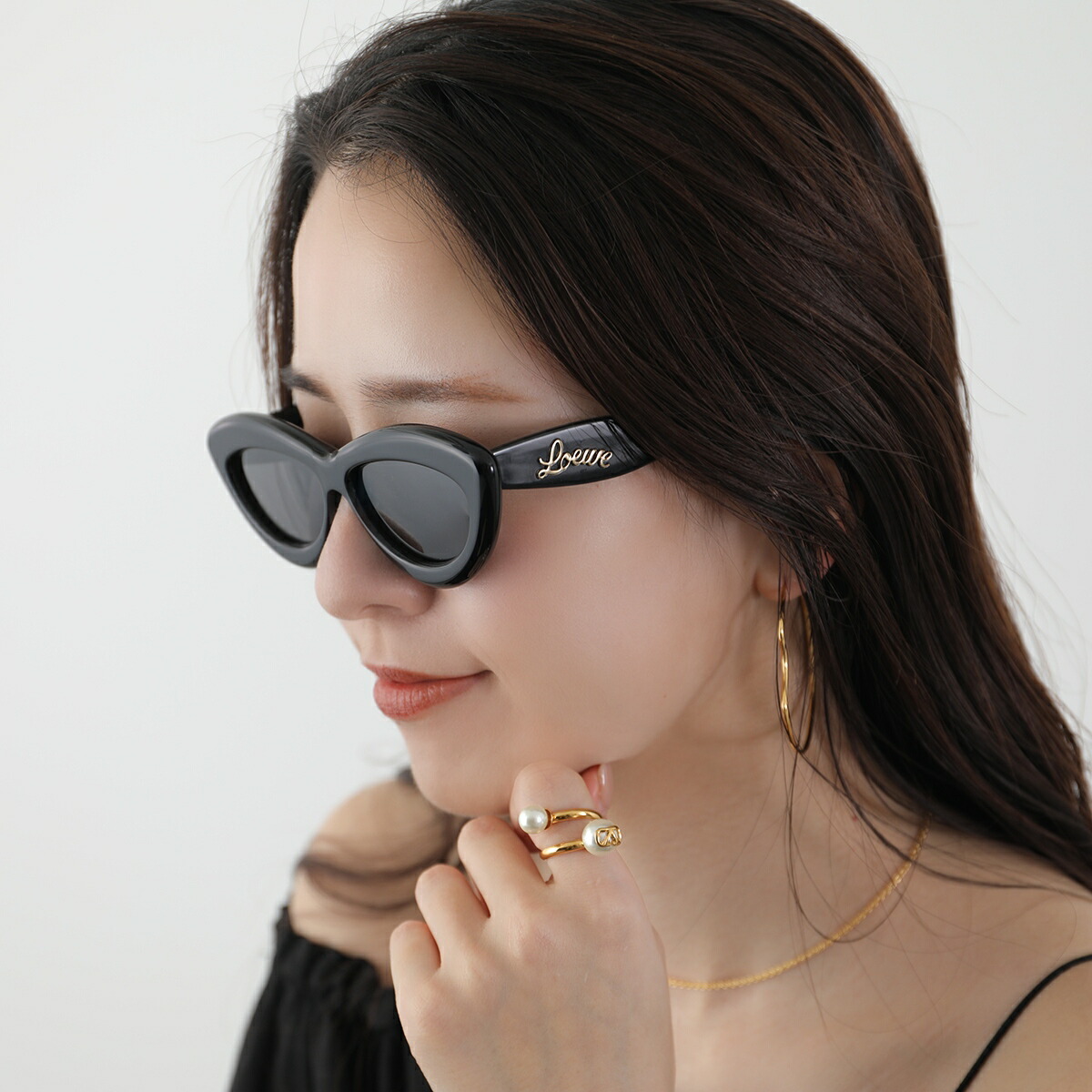 楽天市場】LOEWE ロエベ サングラス LW40096I レディース キャットアイ