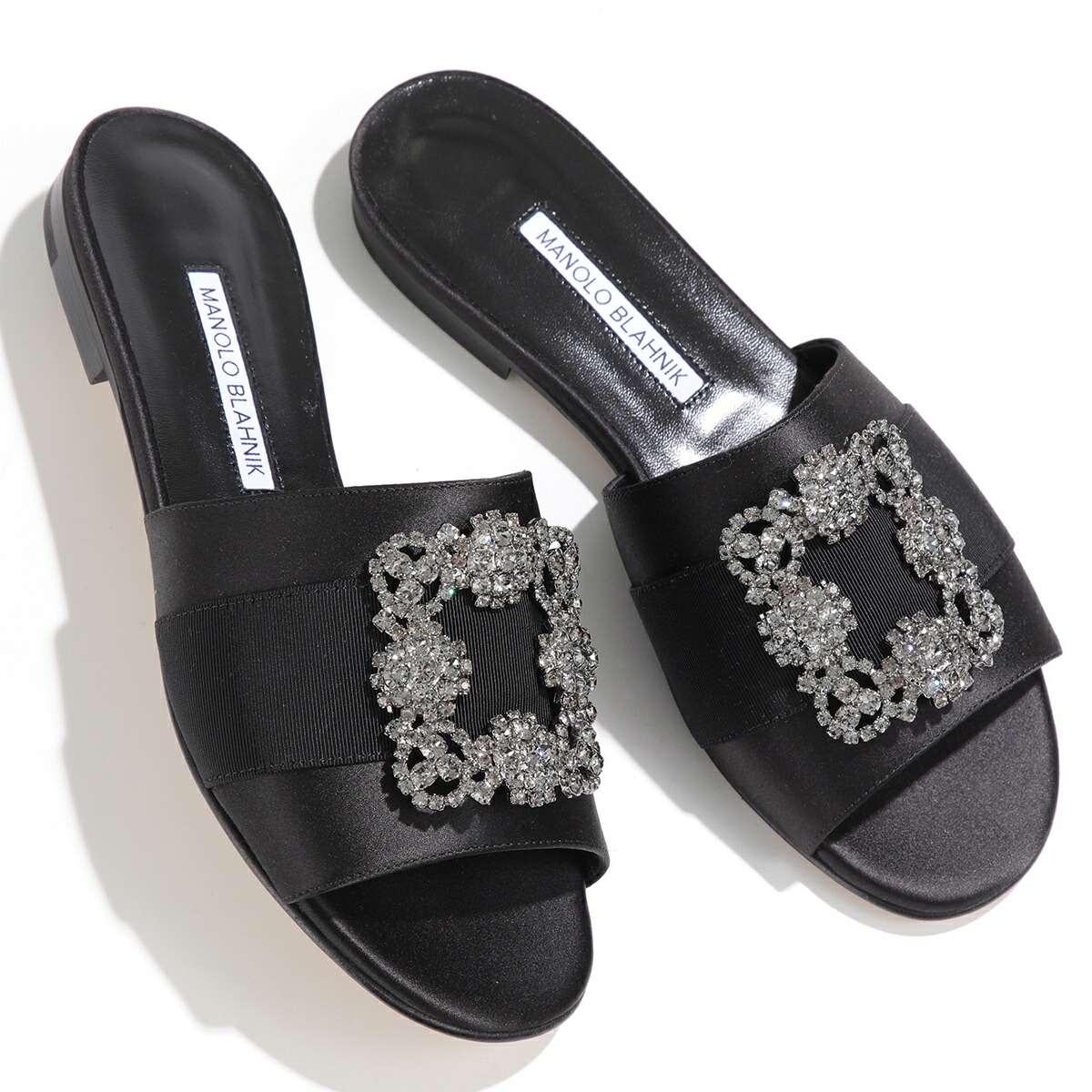 ☆美品☆マノロブラニク ハンギシ ミュール サンダル ブラック 35