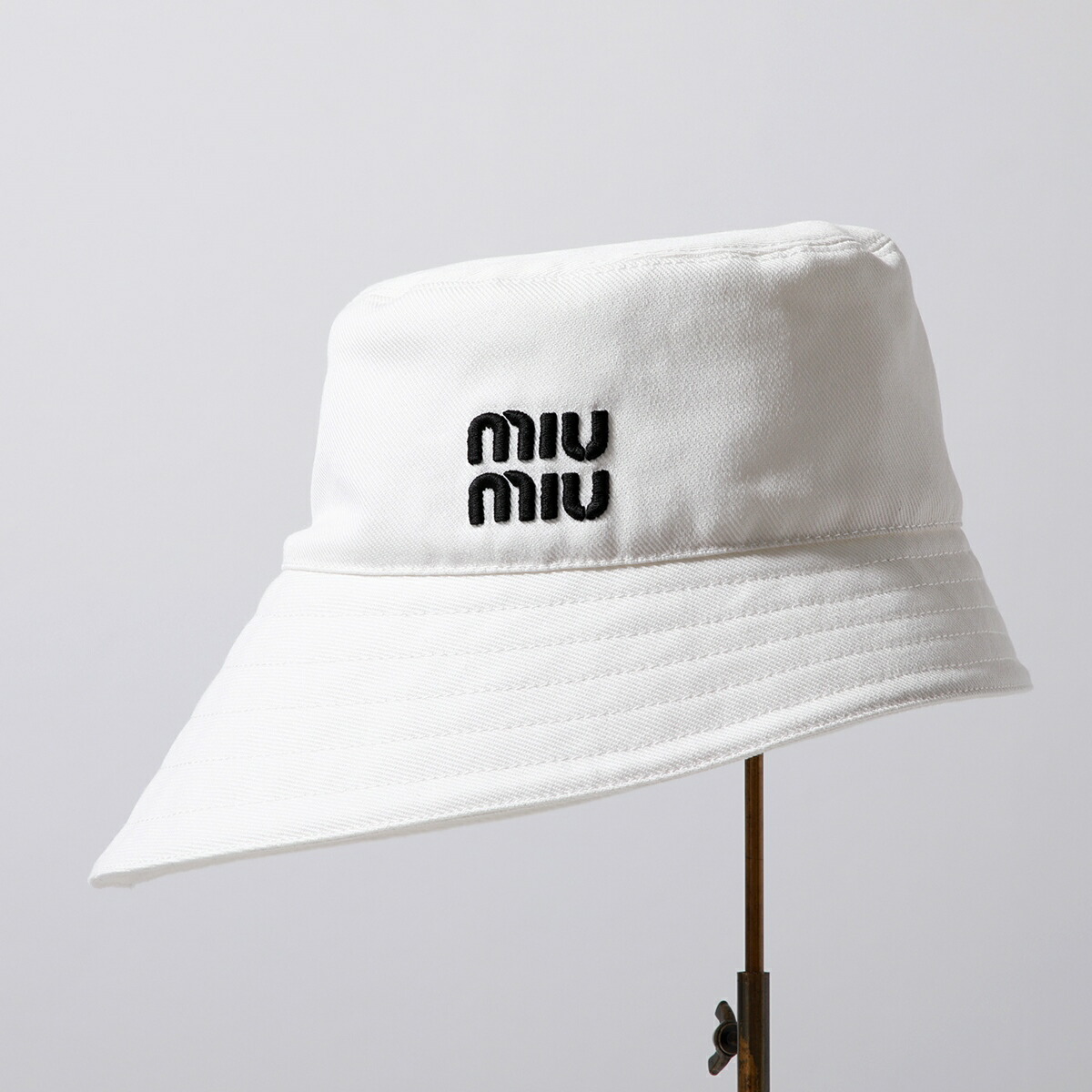 楽天市場】MIUMIU ミュウミュウ ハット 5HC341 2DXI レディース ドリル