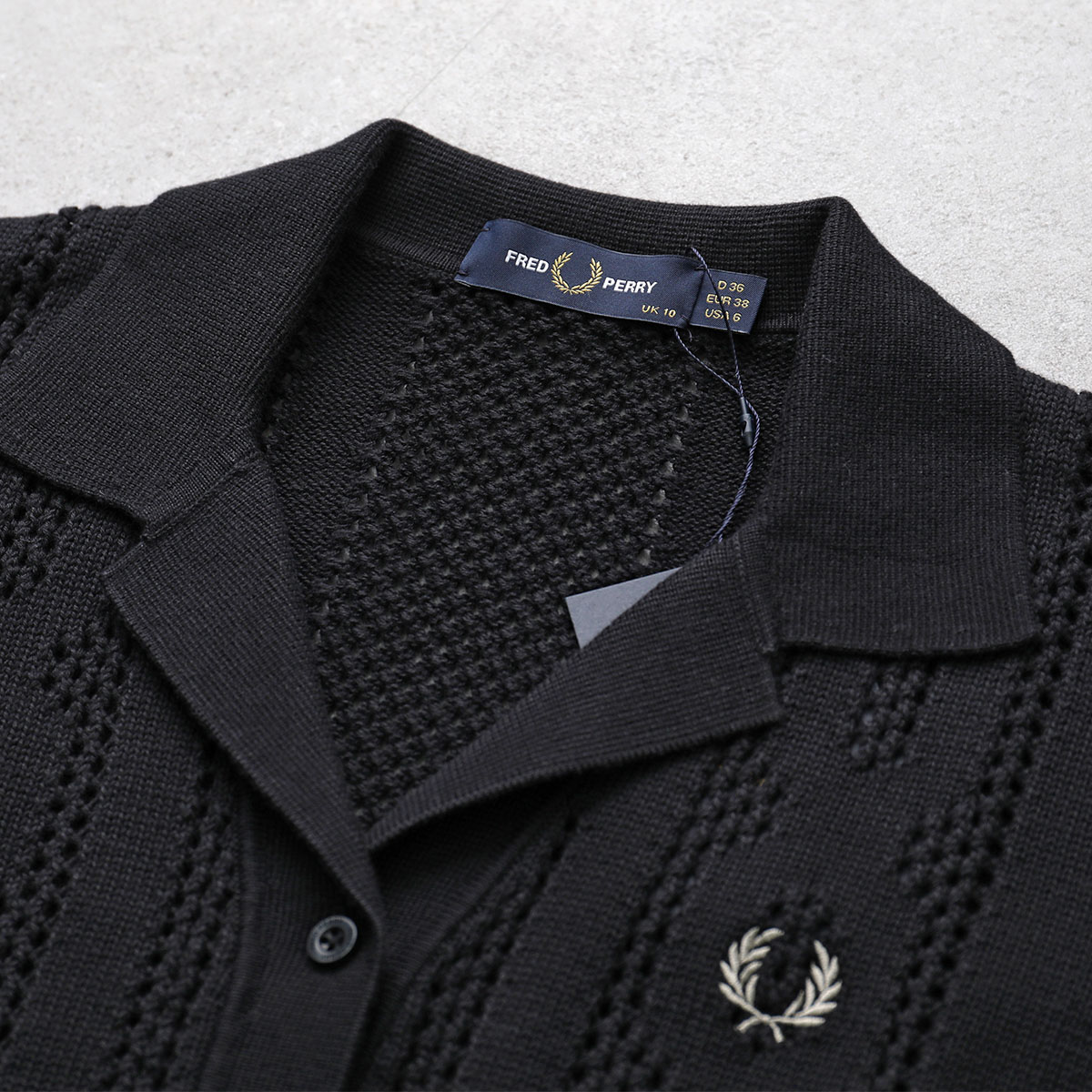 楽天市場】FRED PERRY フレッドペリー ニットトップス OPEN KNIT