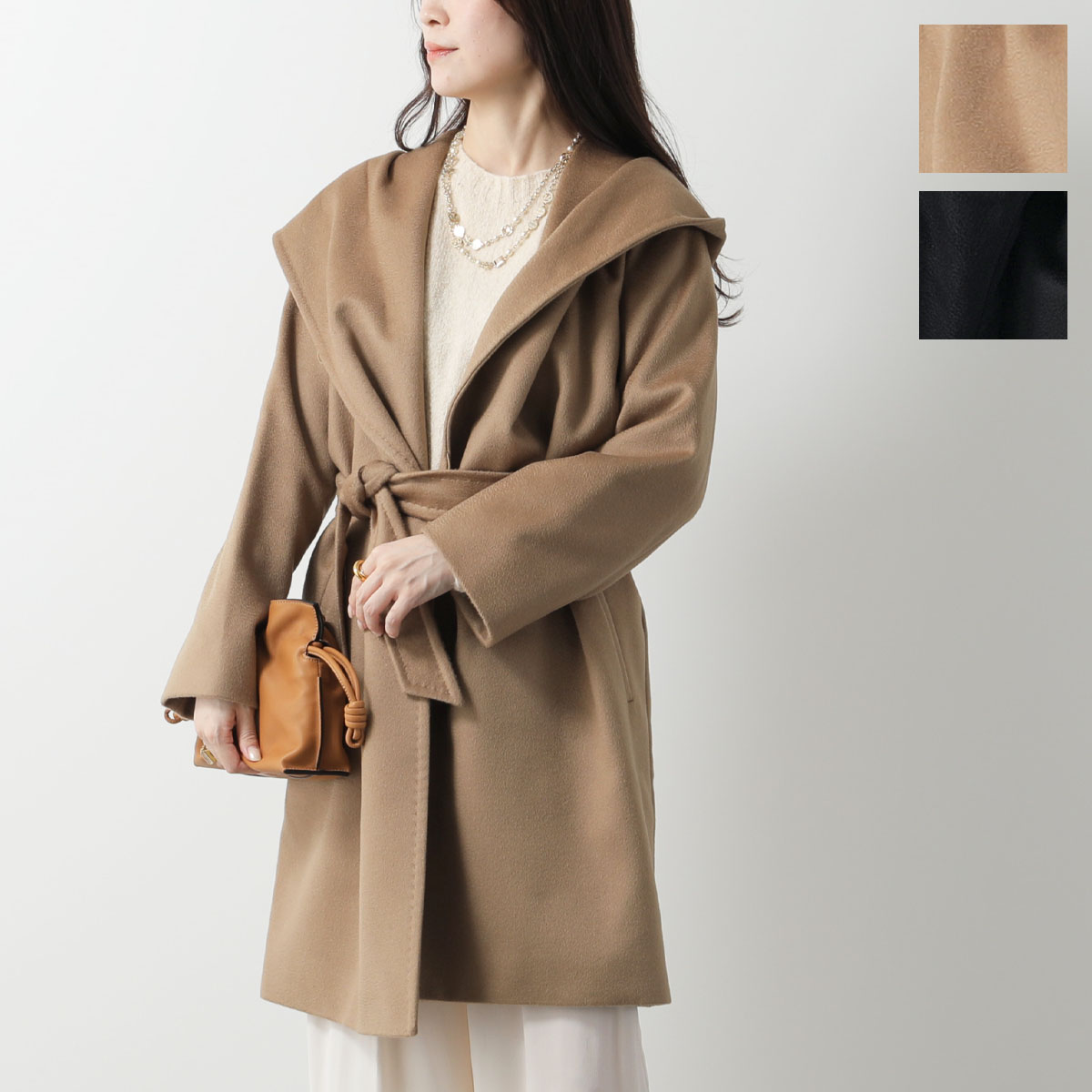 マックスマーラ ステュディオ ハーフスリーブ ZIPUPウールコート