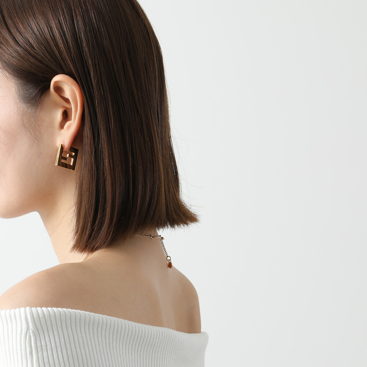 楽天市場】FENDI フェンディ ピアス 8AH771 B08 レディース FFロゴ FF