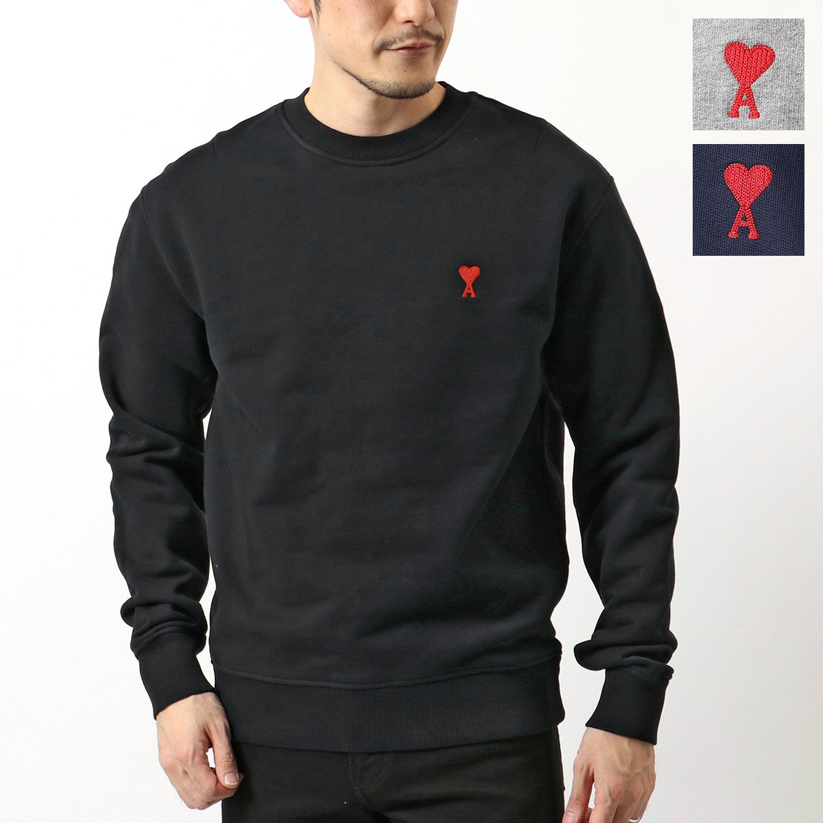 楽天市場】ami paris アミ パリス スウェット BFUSW001.730 メンズ