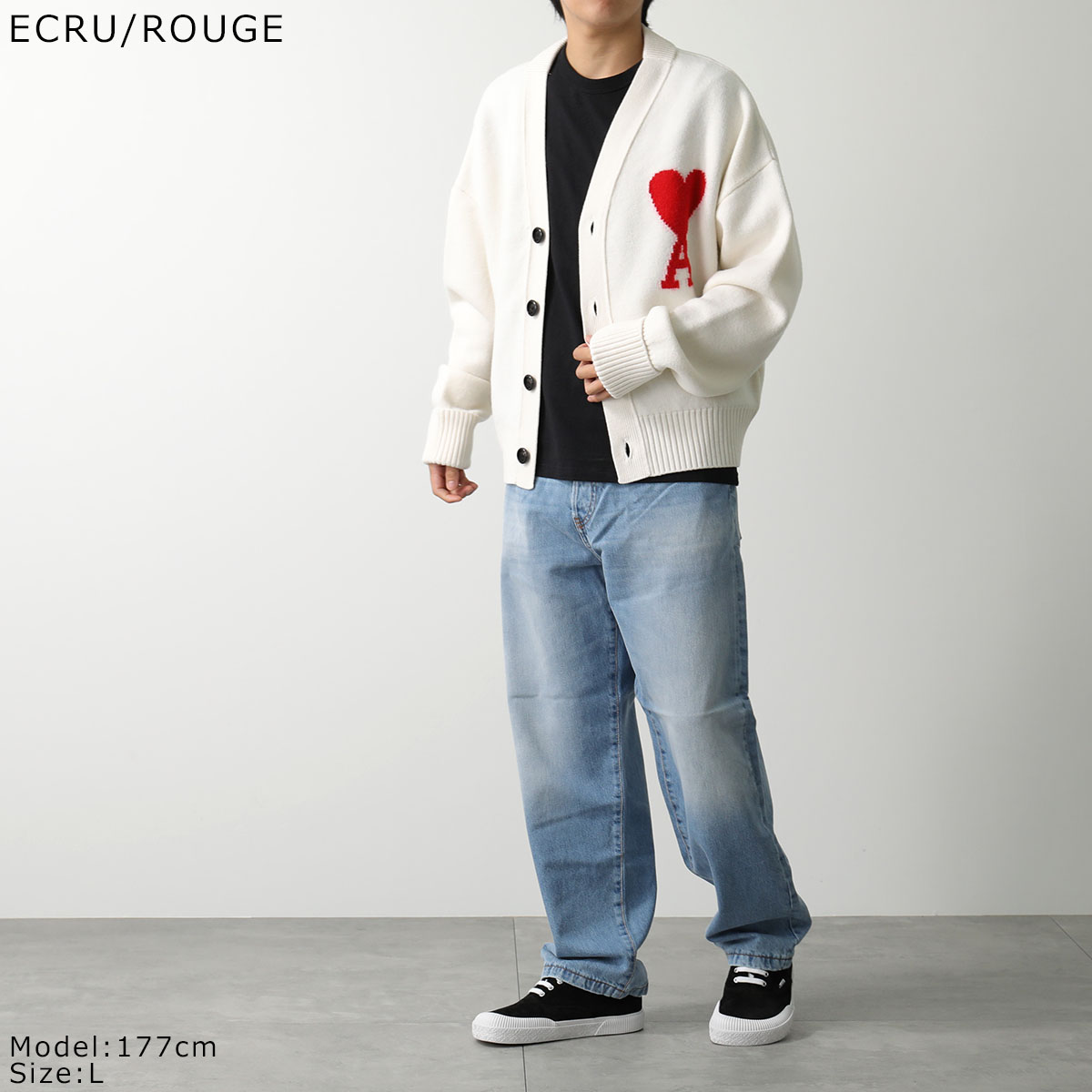 楽天市場】ami paris アミパリス カーディガン UKC002.018 メンズ