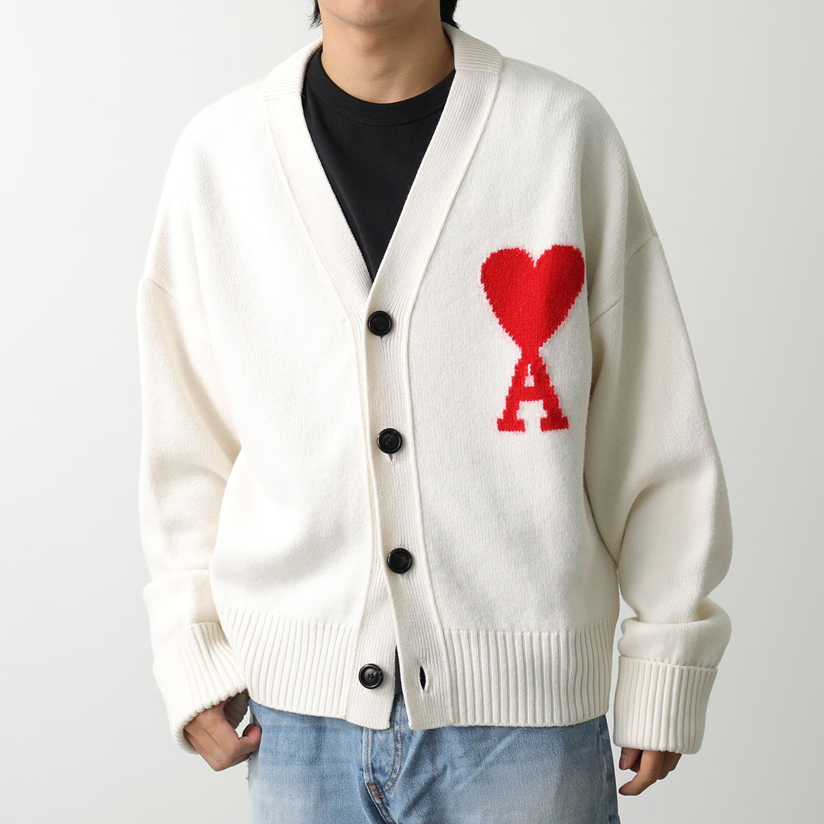 楽天市場】ami paris アミパリス カーディガン UKC002.018 メンズ