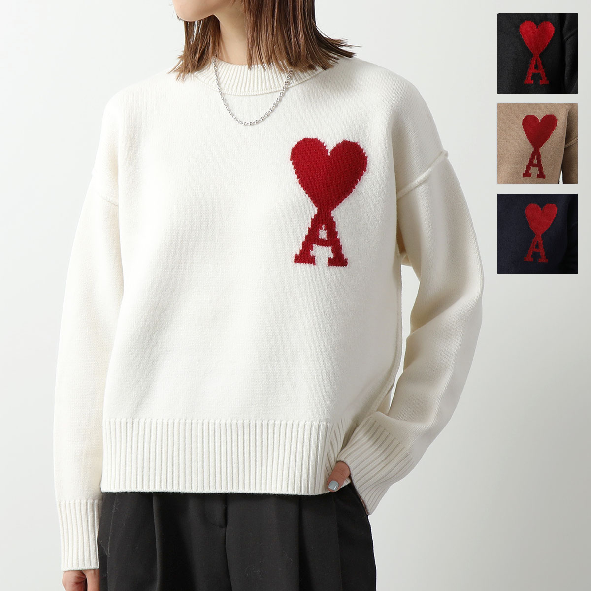 楽天市場】ami paris アミパリス セーター BFUKS006.018 レディース