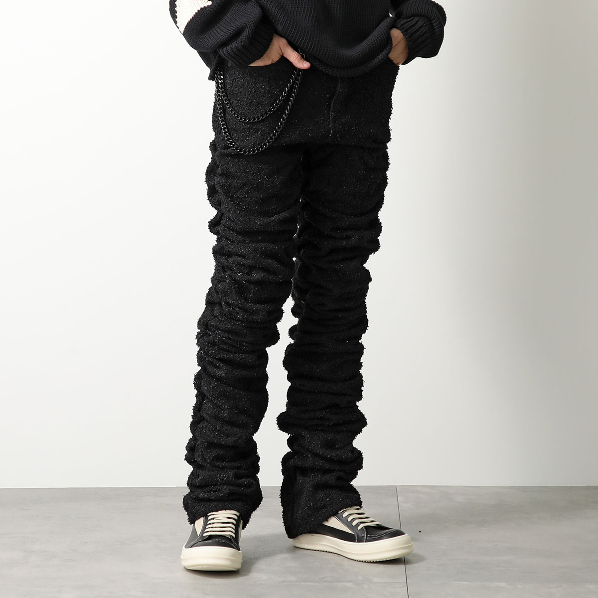 楽天市場】GUAPI グアピ ジーンズ All Black Super Stacked Denim
