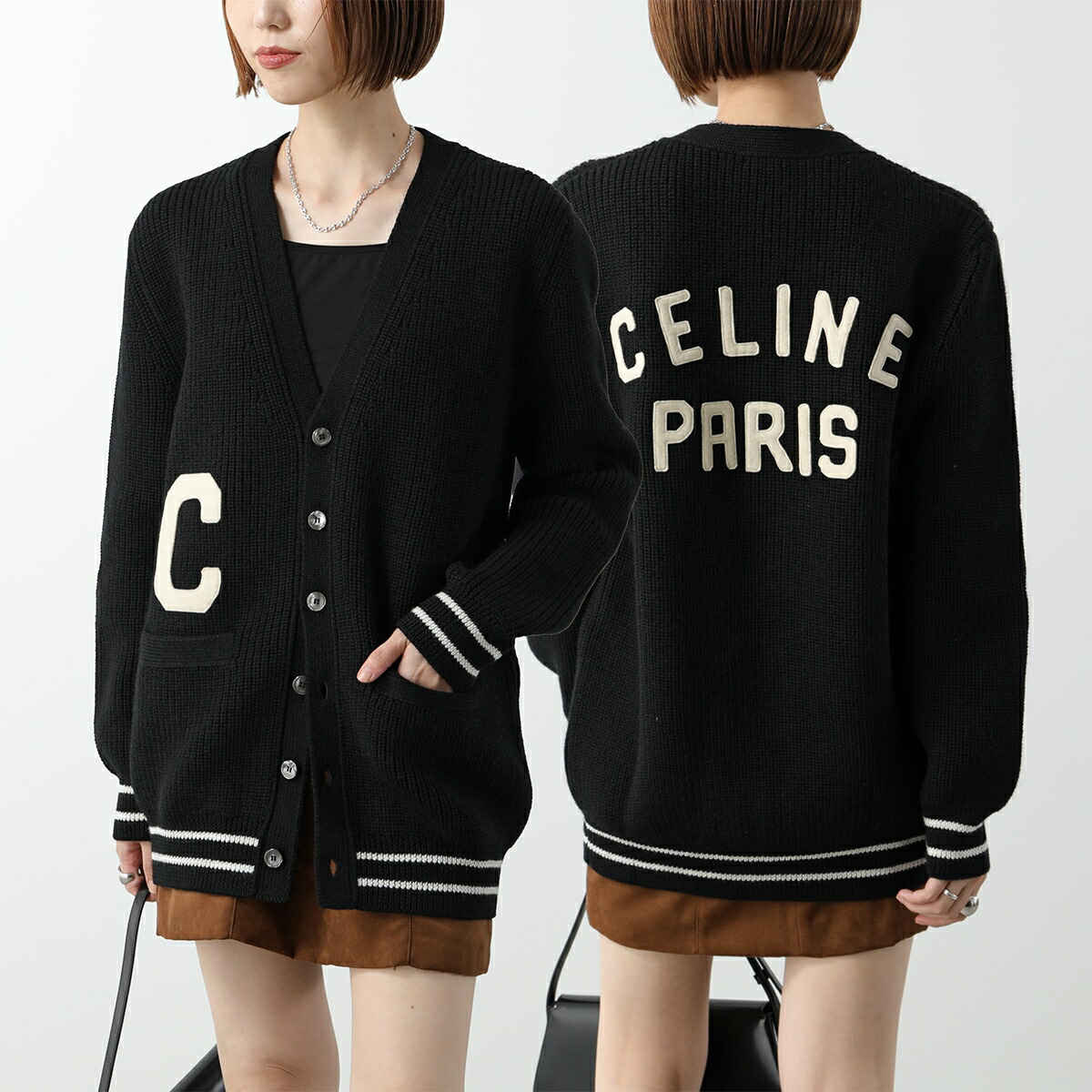 楽天市場】CELINE セリーヌ カーディガン 2AD0P830I.38EC レディース