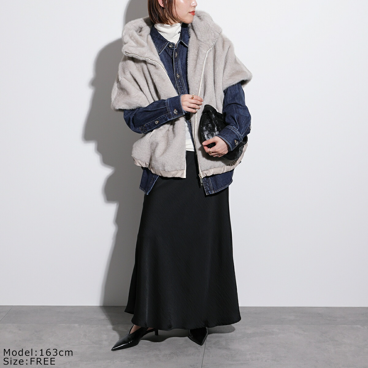 楽天市場】Eimee Law エイミーロウ ミンクライクファーケープ 83830E