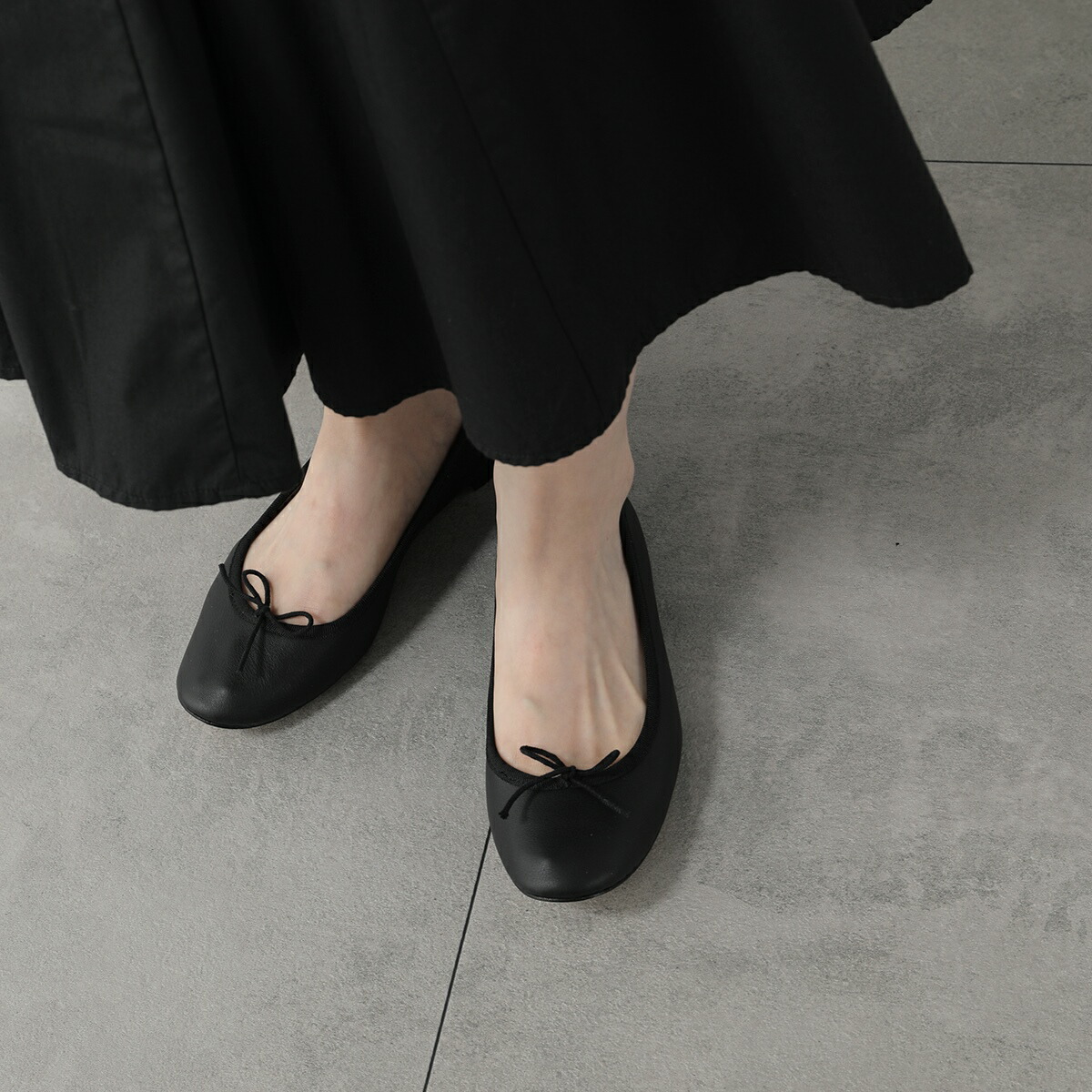repetto レペット 24.5 39 エナメル バレエ サンドリオン 黒 repetto