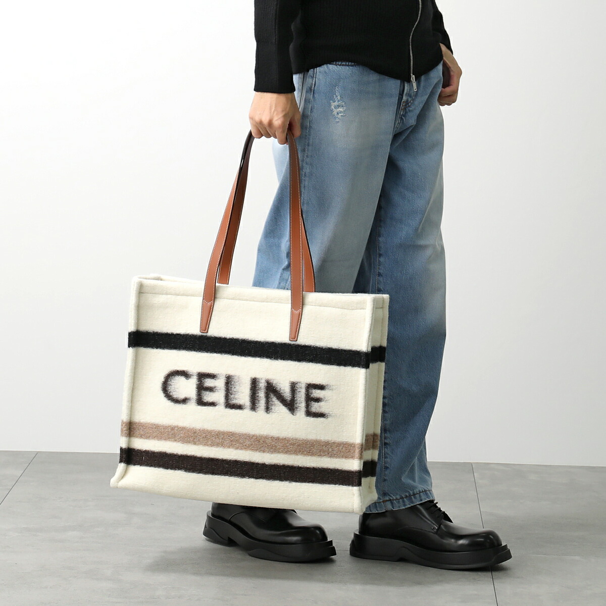 楽天市場】CELINE セリーヌ トートバッグ LARGE CABAS ラージ カバ