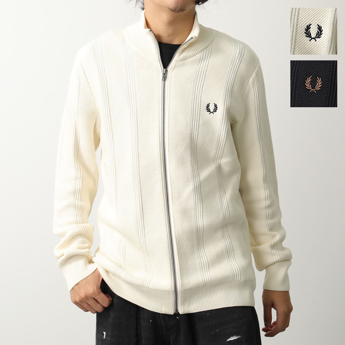 楽天市場】FRED PERRY フレッドペリー カーディガン TEXTURED ZIP