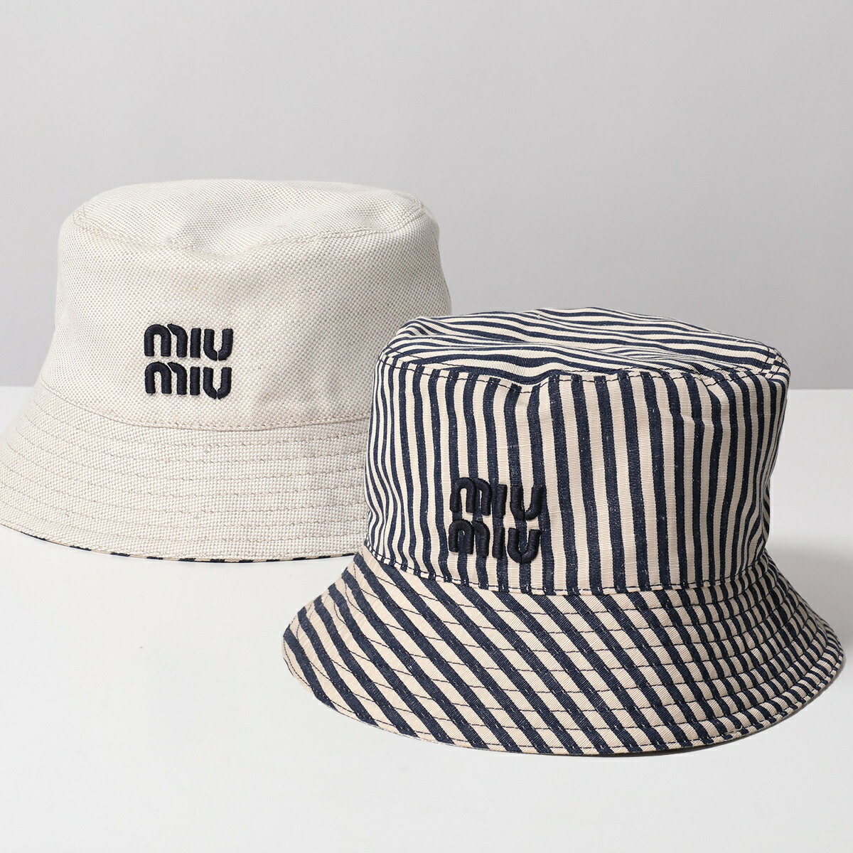 楽天市場】MIUMIU ミュウミュウ バケットハット 5RM030 2CQQ