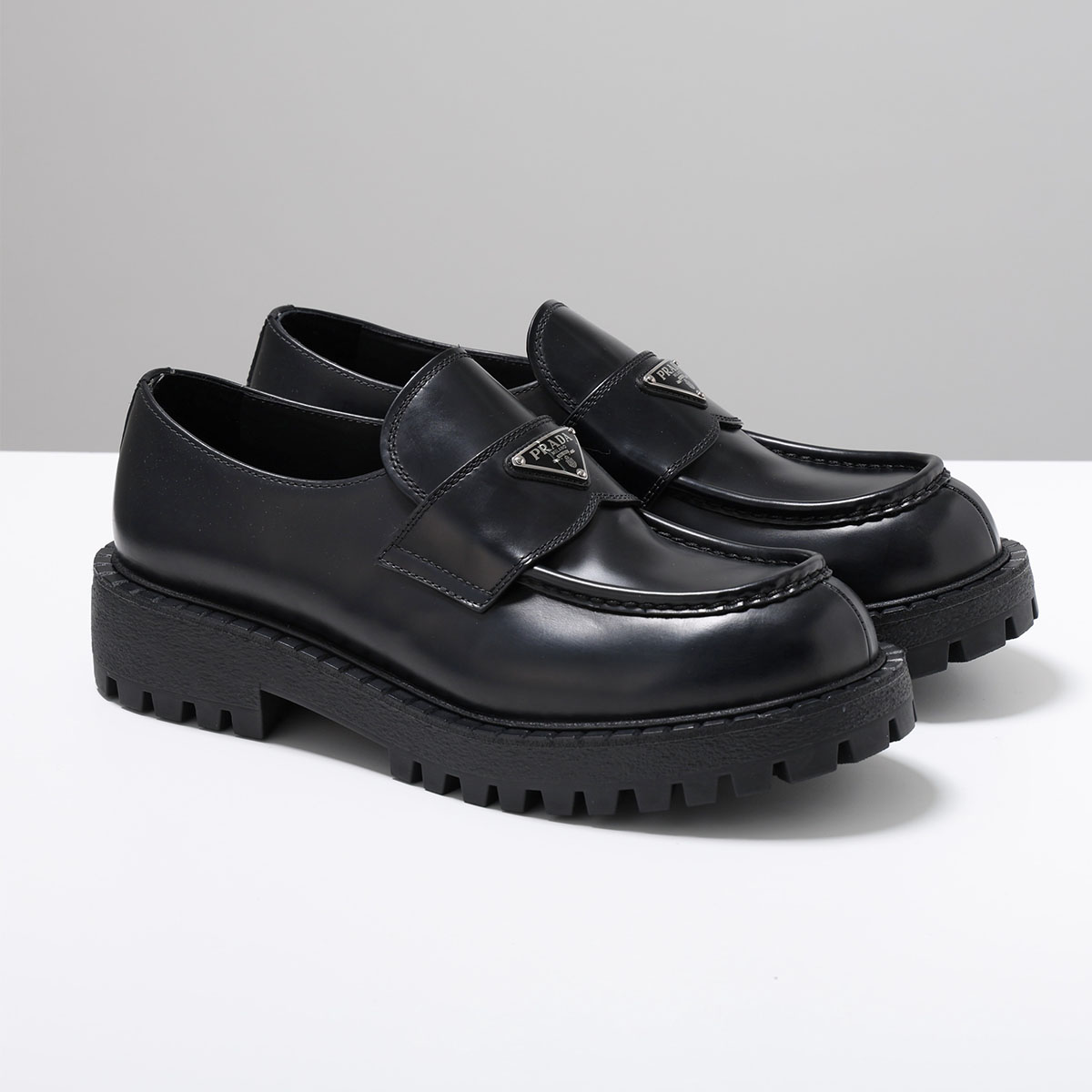 楽天市場】PRADA プラダ ローファー 2DE151 B4L メンズ レザー