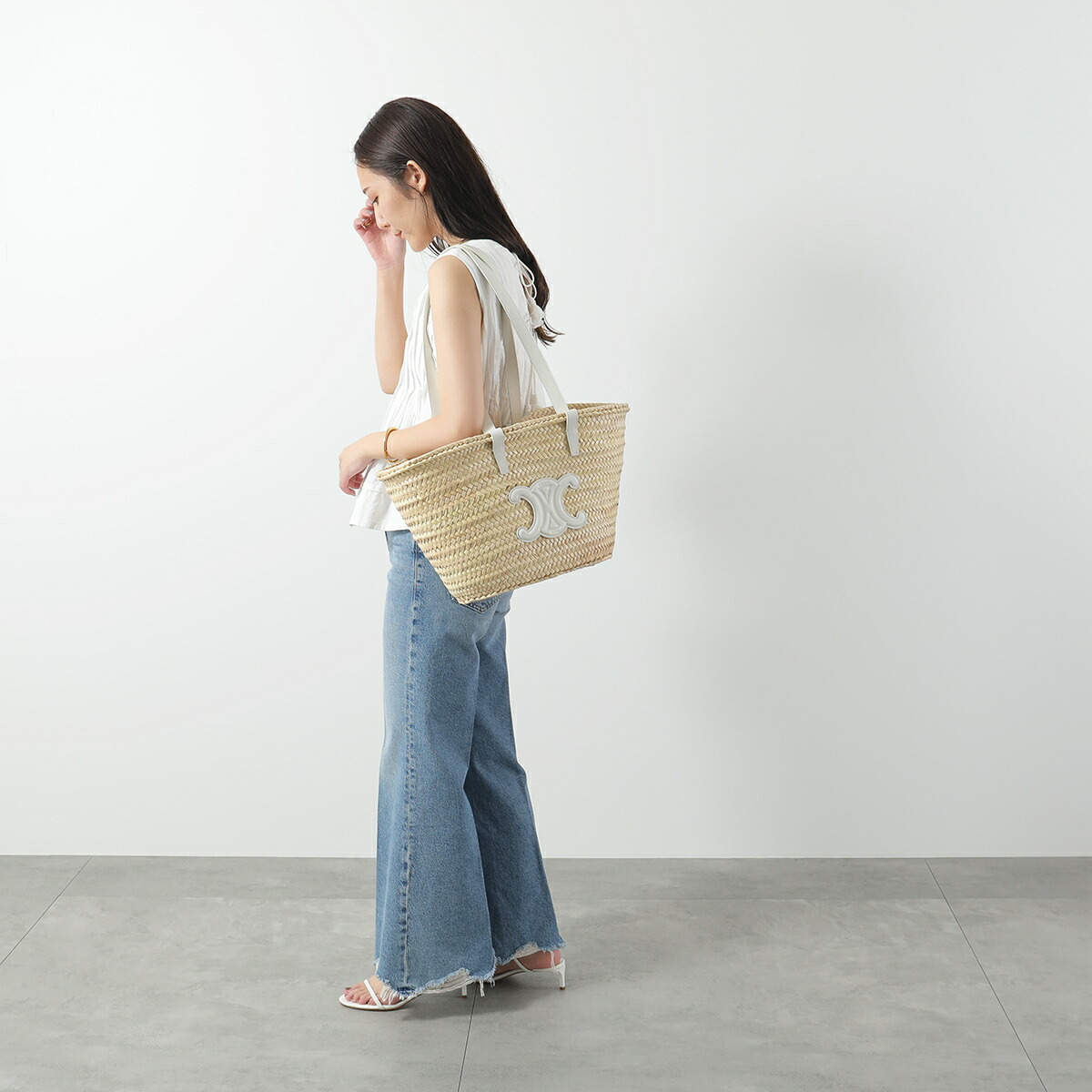 楽天市場】CELINE セリーヌ かごバッグ Medium Triomphe ミディアム