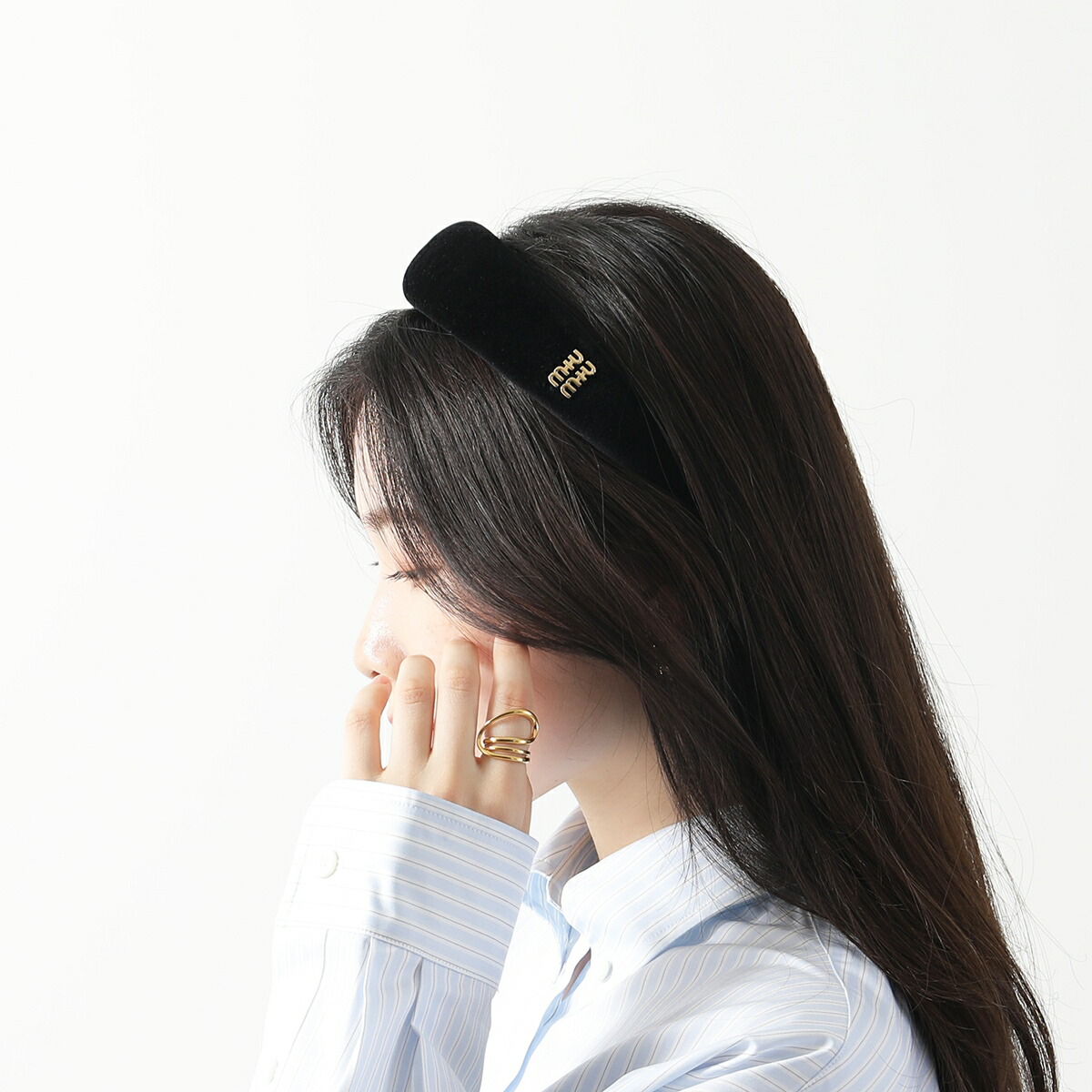 楽天市場】MIUMIU ミュウミュウ カチューシャ 5IH025 068 レディース