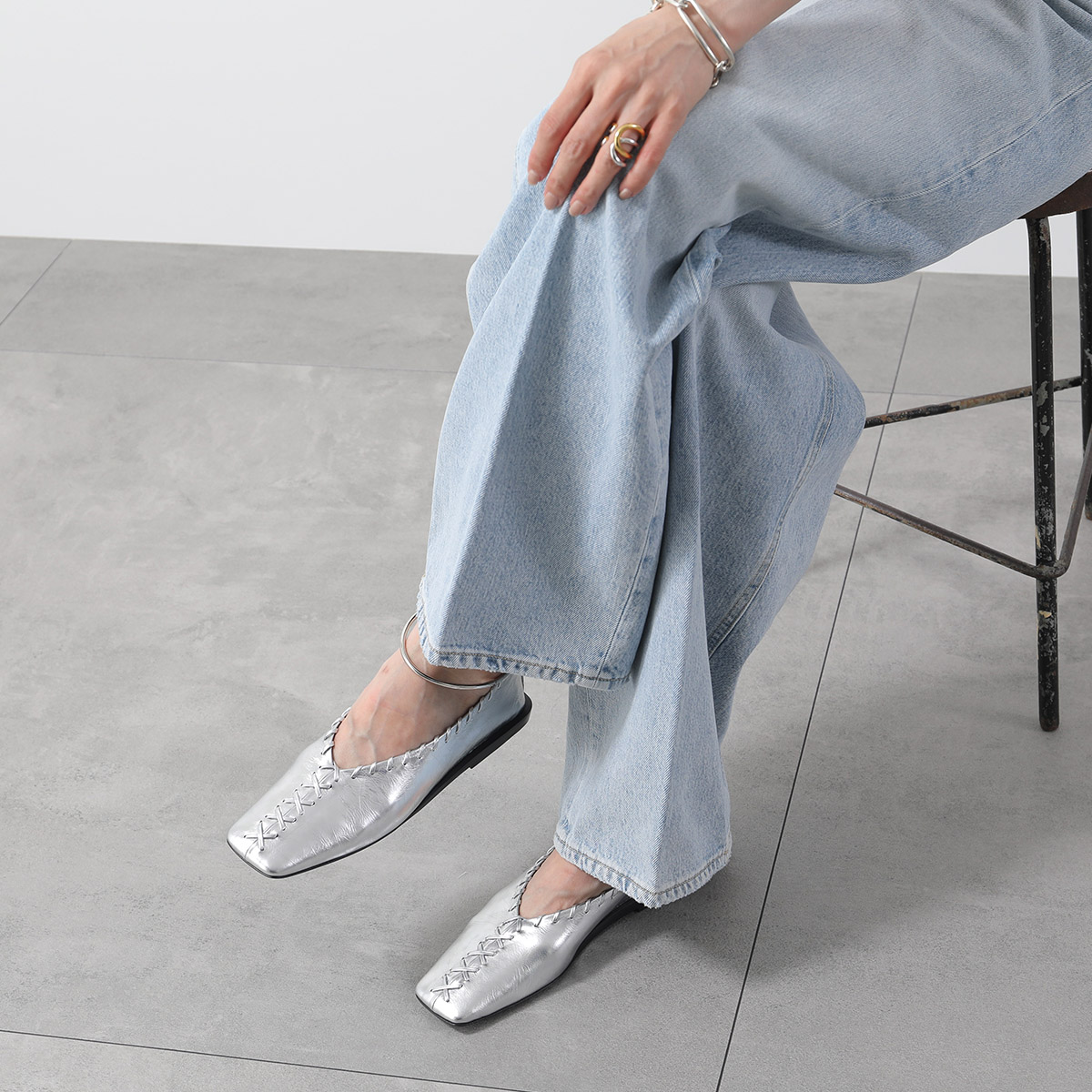 楽天市場】JIL SANDER ジルサンダー フラットシューズ Ring ballerina