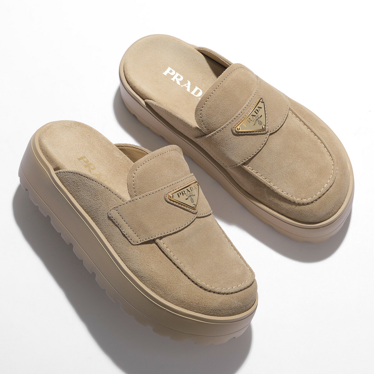 楽天市場】PRADA プラダ ミュール 1XZ778 054 レディース スエード