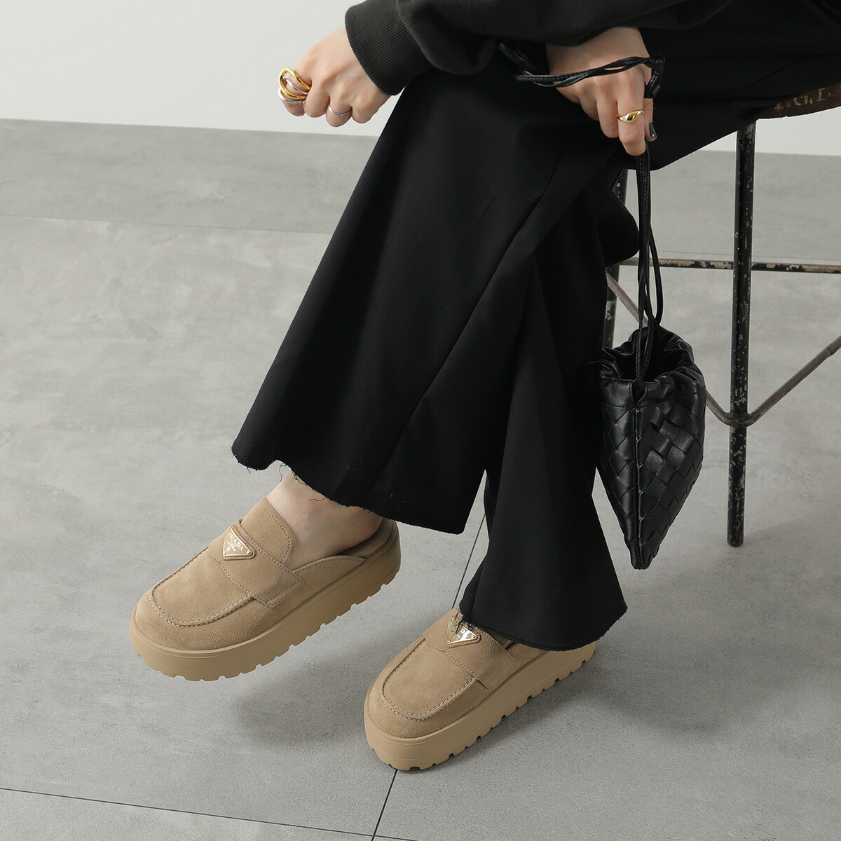 楽天市場】PRADA プラダ ミュール 1XZ778 054 レディース スエード