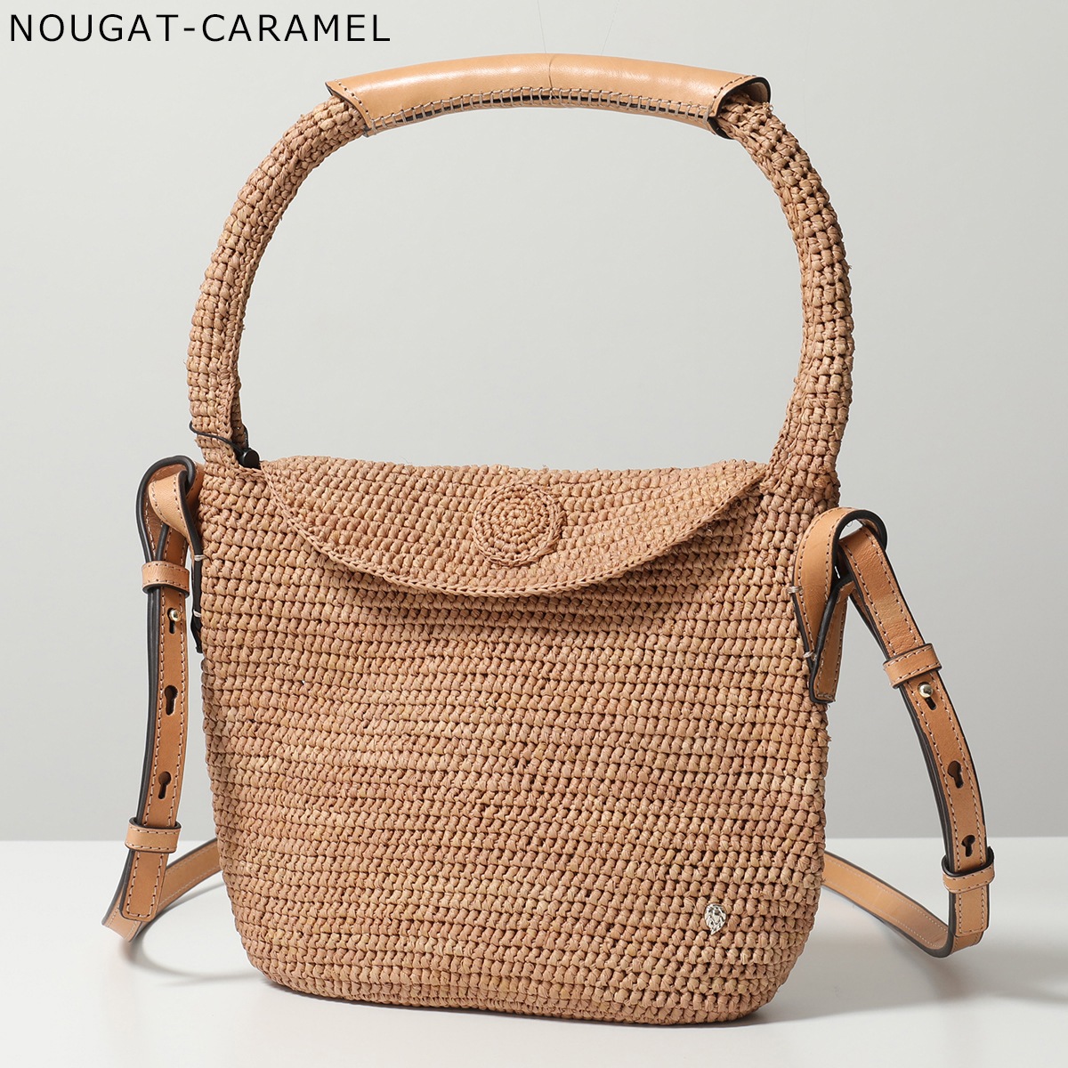 ほほ未使用♪ ヘレンカミンスキー ラフィア ワンハンドルショルダー