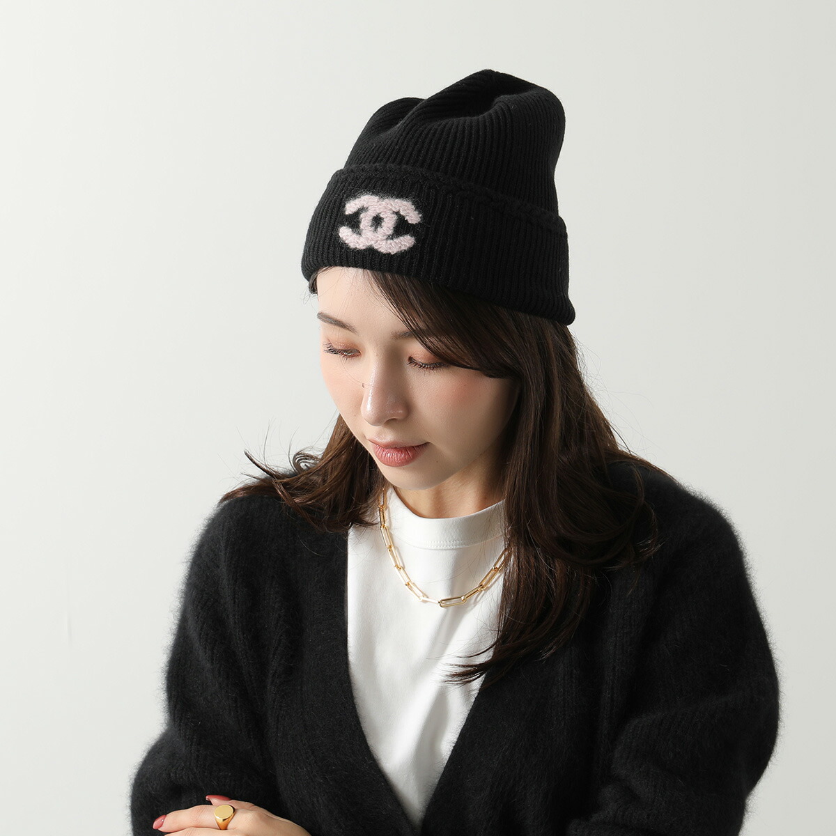楽天市場】CHANEL シャネル ニット帽 AAB254 B21462 レディース