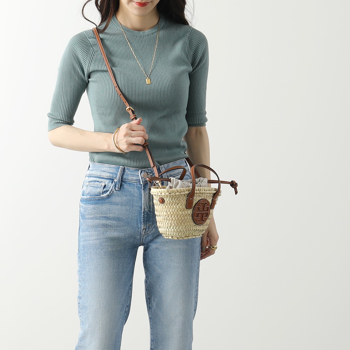 楽天市場】TORY BURCH トリーバーチ カゴバッグ ELLA STRAW MINI