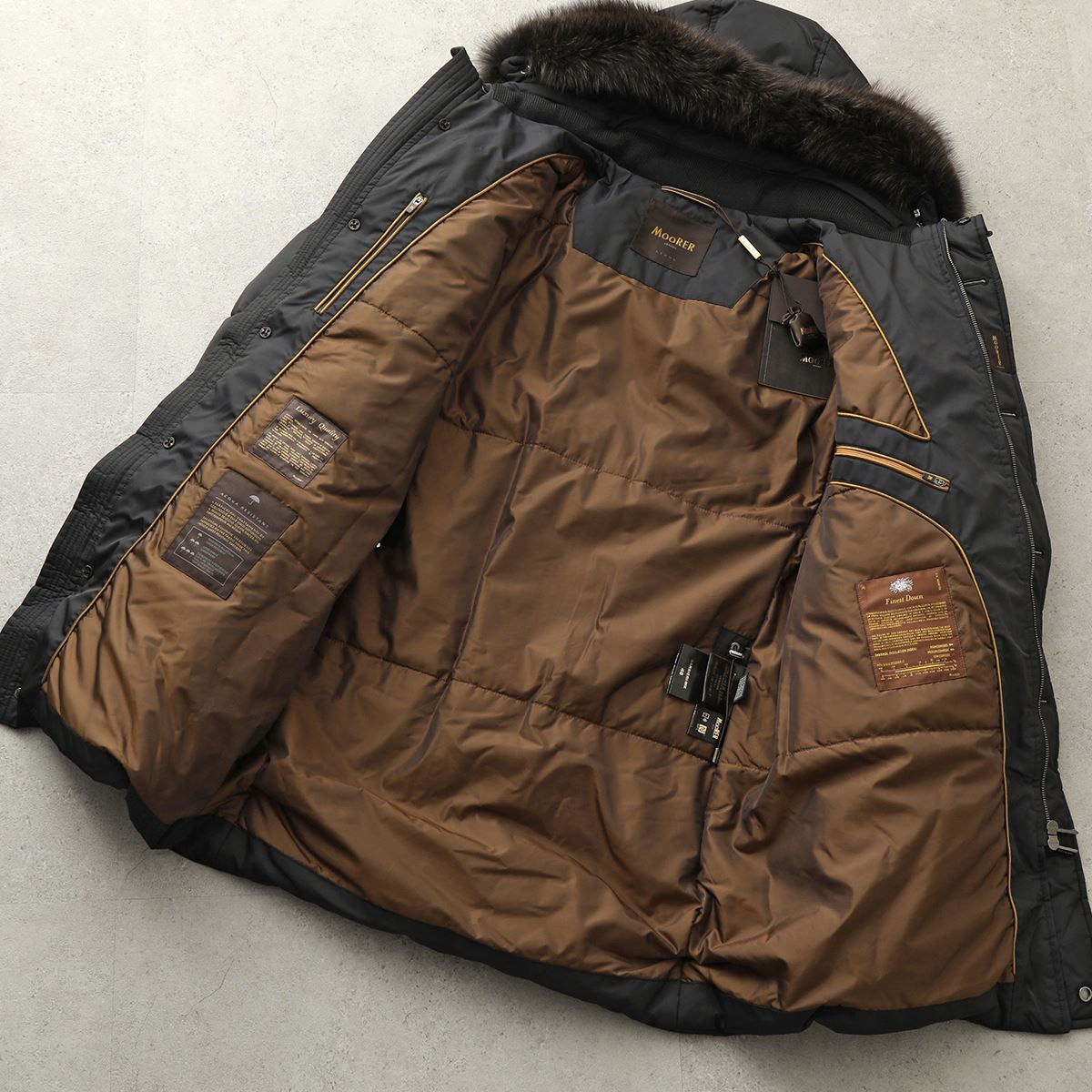 楽天市場】MOORER ムーレー BARBIERI WK 撥水加工 リアルファー フード