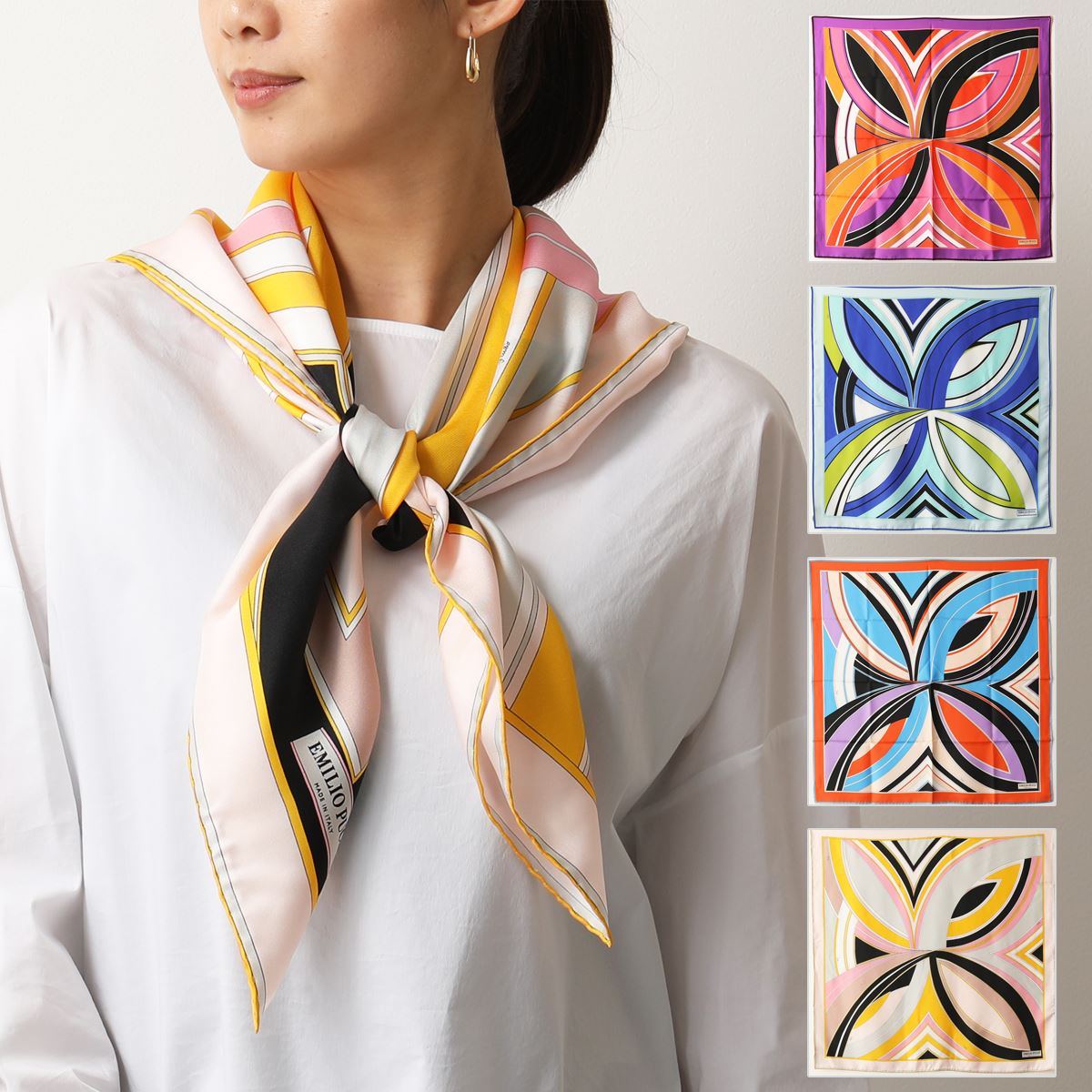 楽天市場】EMILIO PUCCI エミリオプッチ スカーフ JR483 レディース