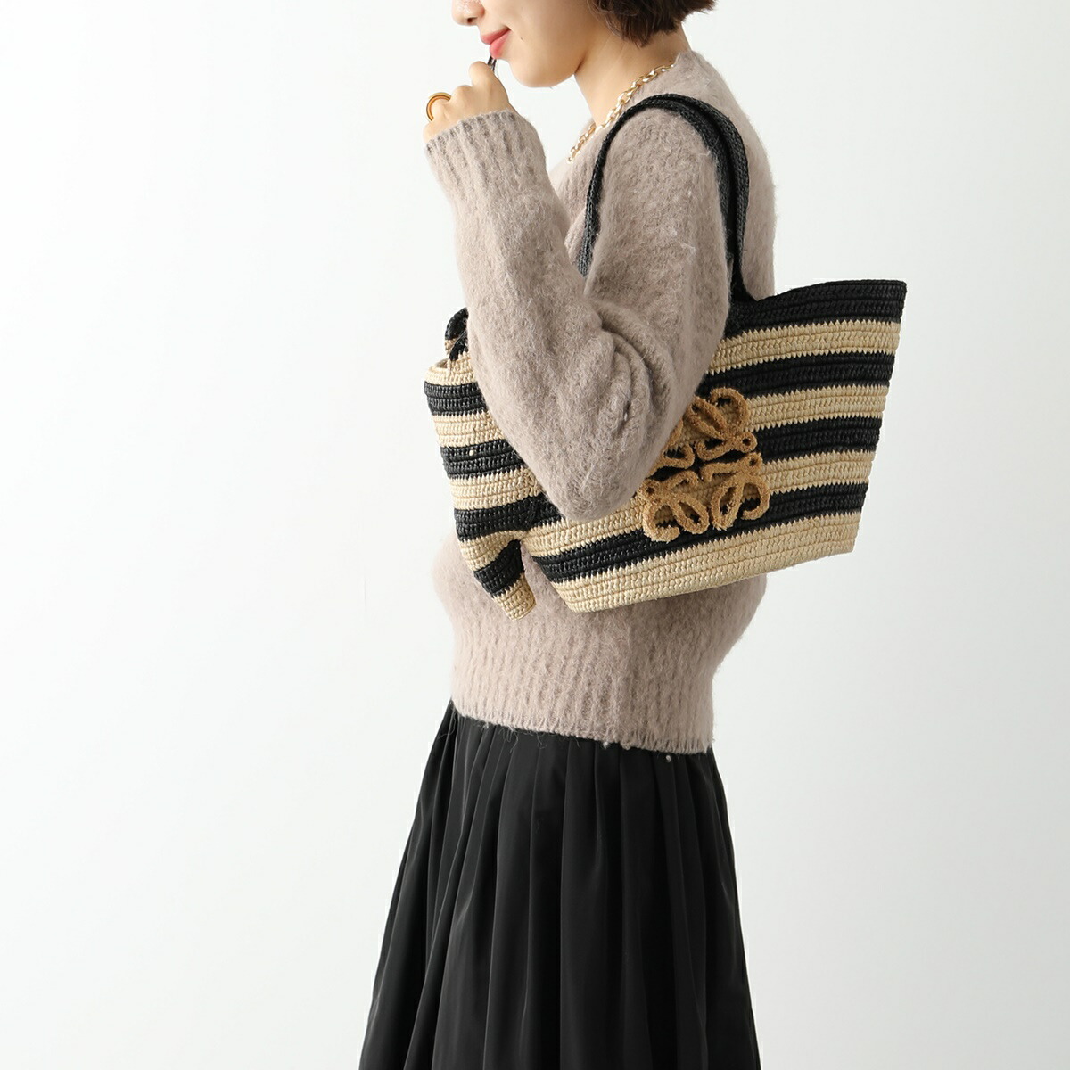 楽天市場】LOEWE ロエベ かごバッグ ELEPHANT BASKET S A223T37X02