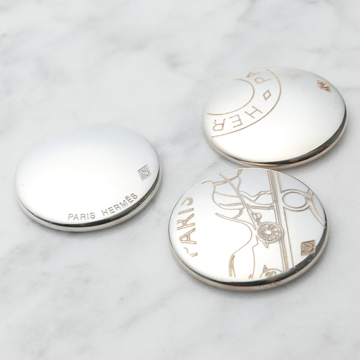 楽天市場】HERMES エルメス ブローチ BROCHE BADGE PM レディース