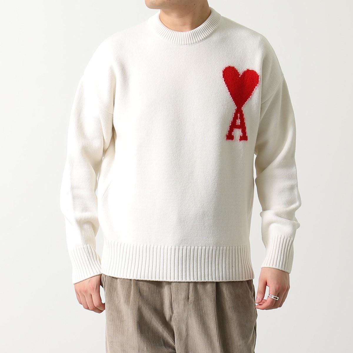 楽天市場】ami paris アミパリス セーター UKS002.018 メンズ クルー