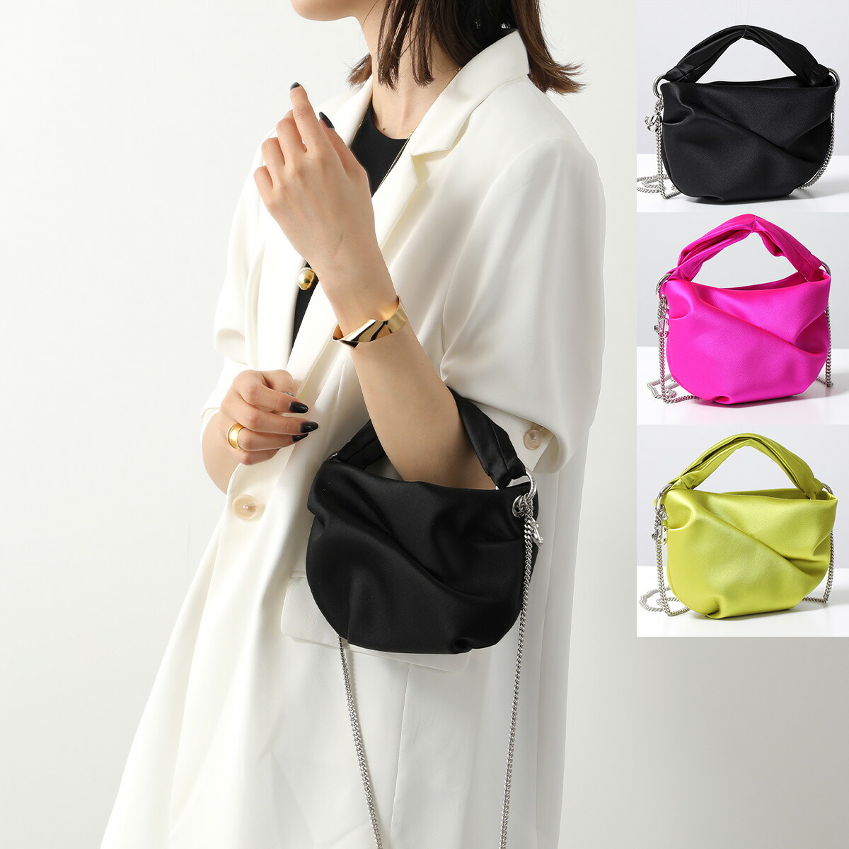 楽天市場】Jimmy Choo ジミーチュウ ハンドバッグ BONNY SAT ボニー
