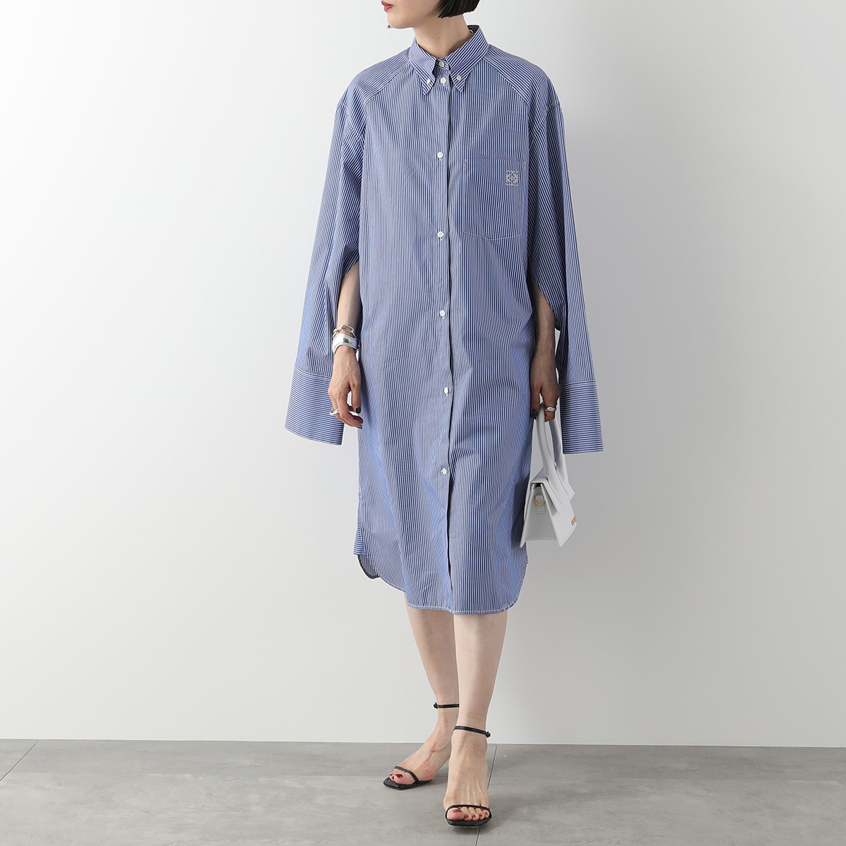 楽天市場】LOEWE ロエベ 長袖シャツ エロンゲイテッド シャツドレス