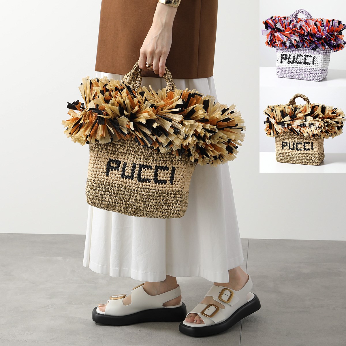 楽天市場】EMILIO PUCCI エミリオプッチ かごバッグ TOTE BAG SMALL