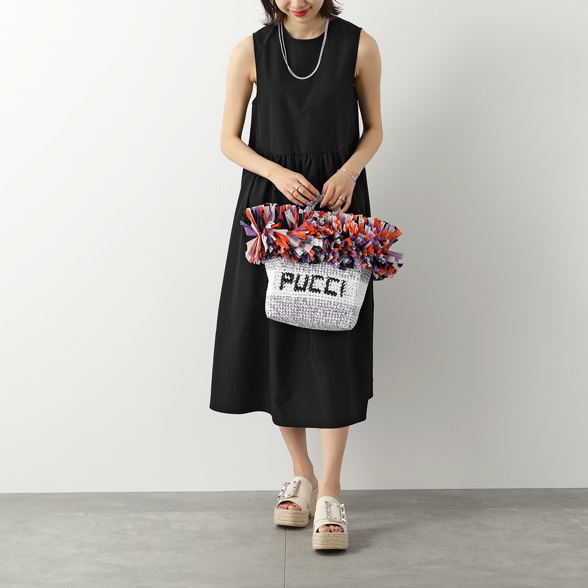 楽天市場】EMILIO PUCCI エミリオプッチ かごバッグ TOTE BAG SMALL