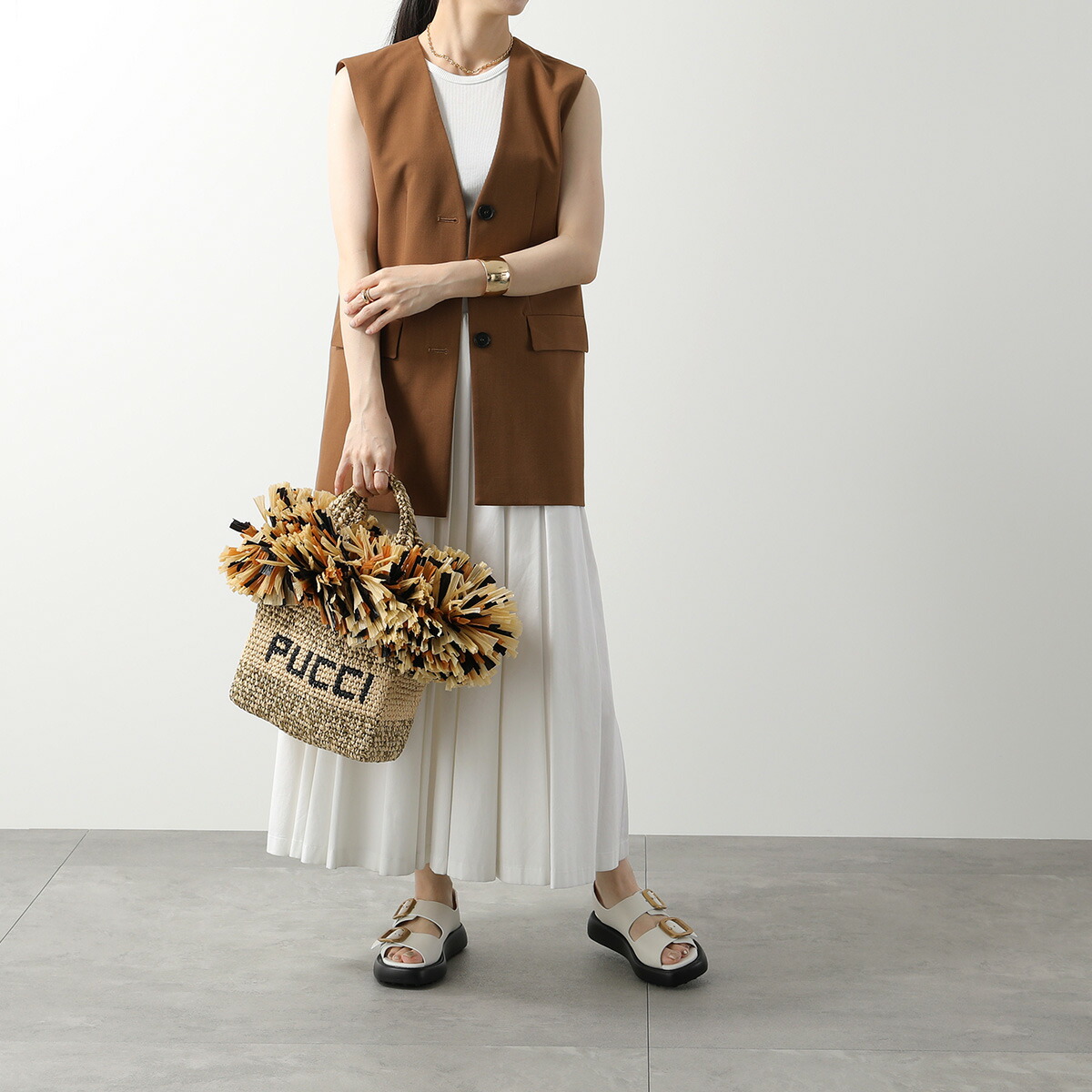 楽天市場】EMILIO PUCCI エミリオプッチ かごバッグ TOTE BAG SMALL