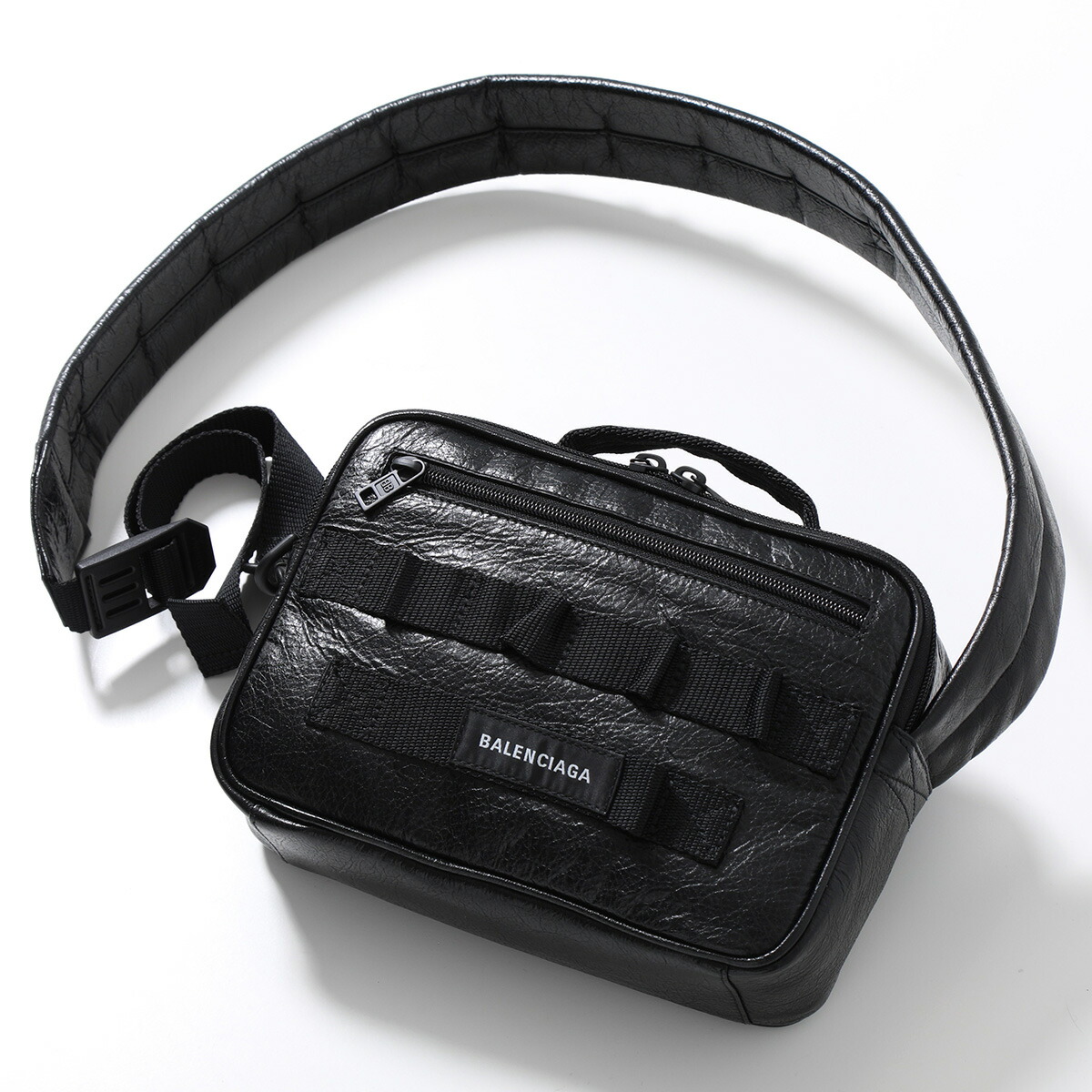 BALENCIAGA 黒 レザー ショルダーバッグ BALENCIAGAレザーショルダー