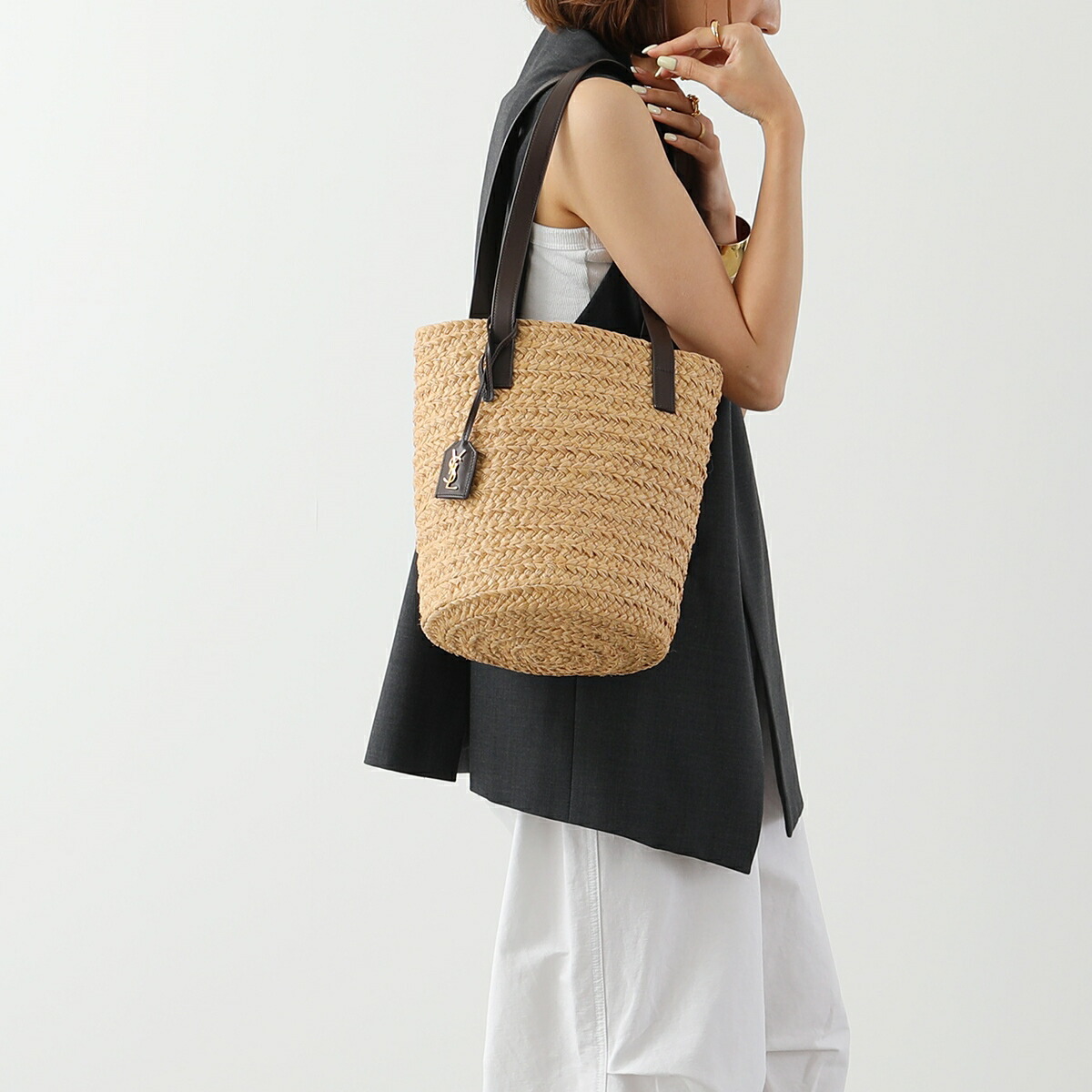 楽天市場】SAINT LAURENT サンローラン かごバッグ パニエ 693240