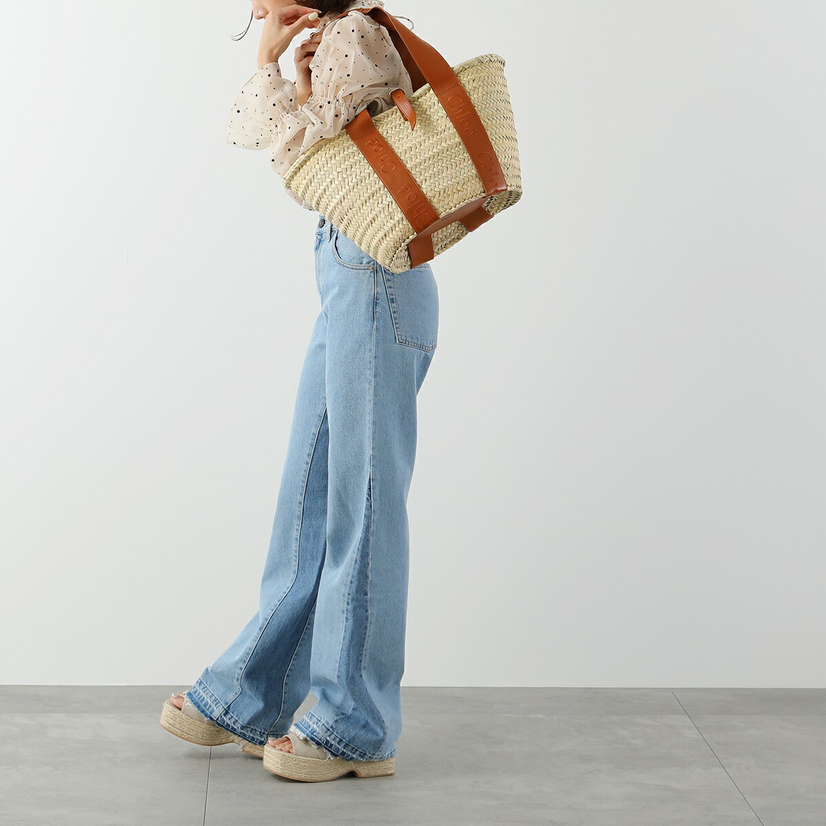 楽天市場】Chloe クロエ かごバッグ SENSE センス MEDIUM BASKET