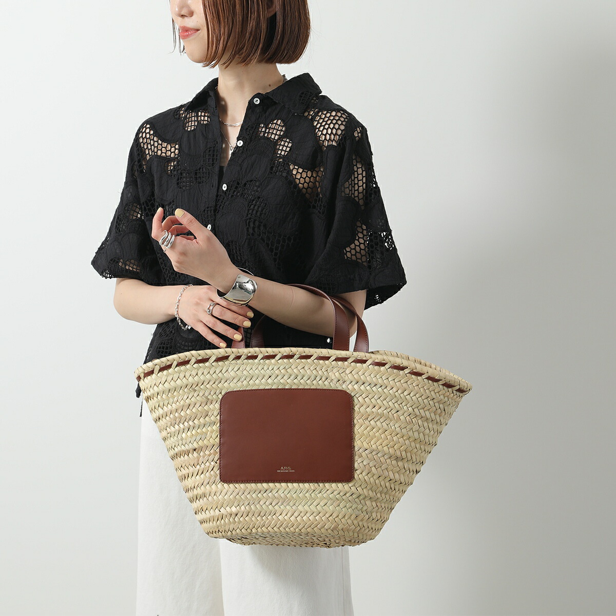 楽天市場】APC A.P.C. アーペーセー カゴバッグ panier zoe small