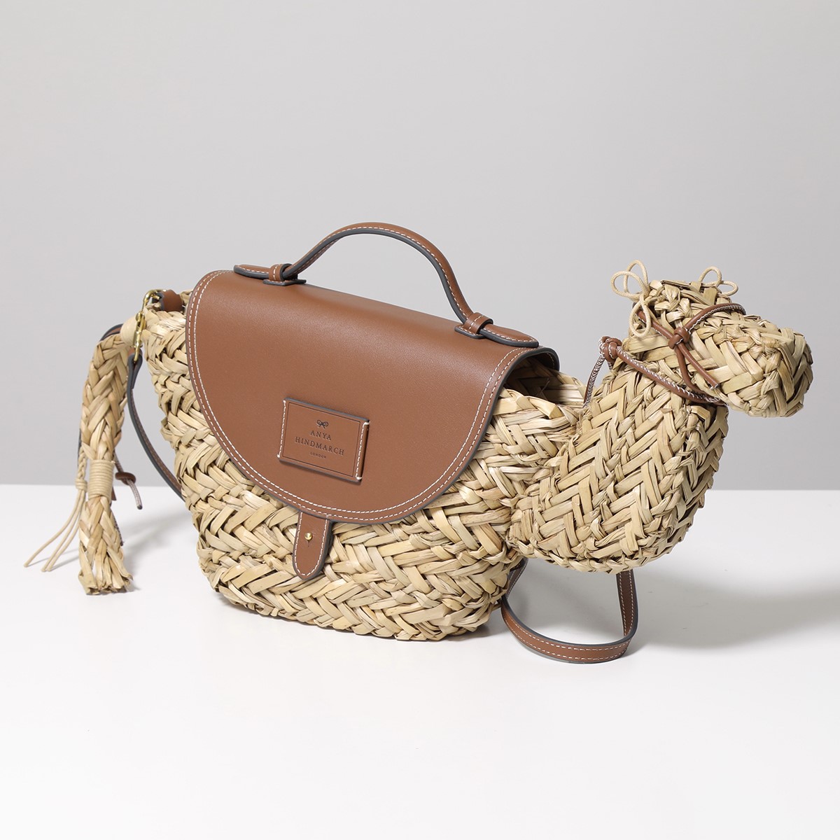 楽天市場】ANYA HINDMARCH アニヤハインドマーチ かごバッグ Camel