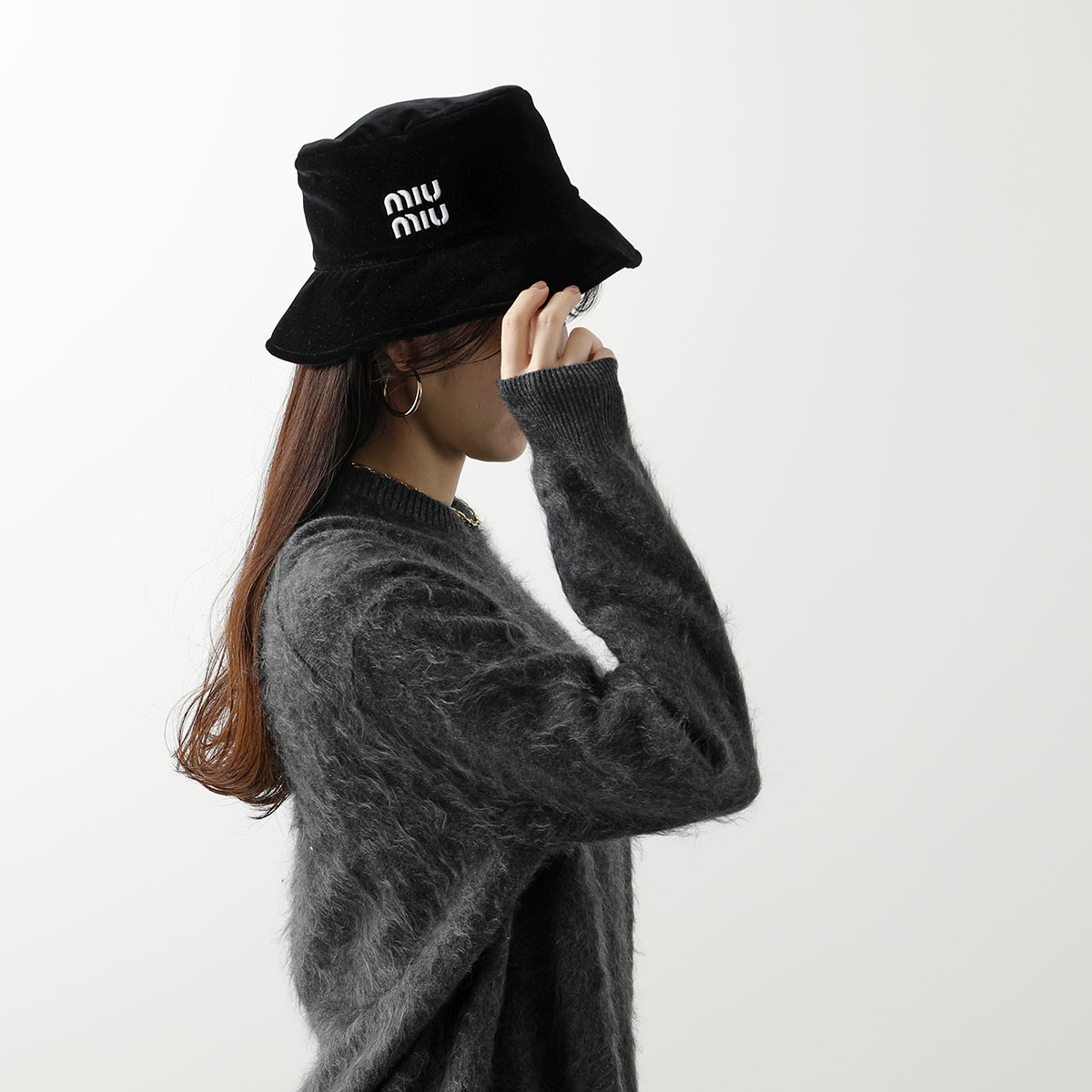 楽天市場】MIUMIU ミュウミュウ バケットハット 5HC196 068 レディース