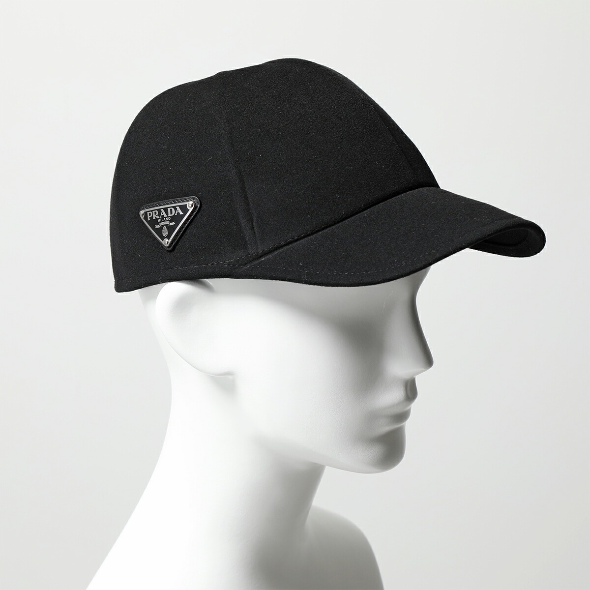 PRADA ウールフェルト ベースボールキャップ ダークグレー XLサイズ