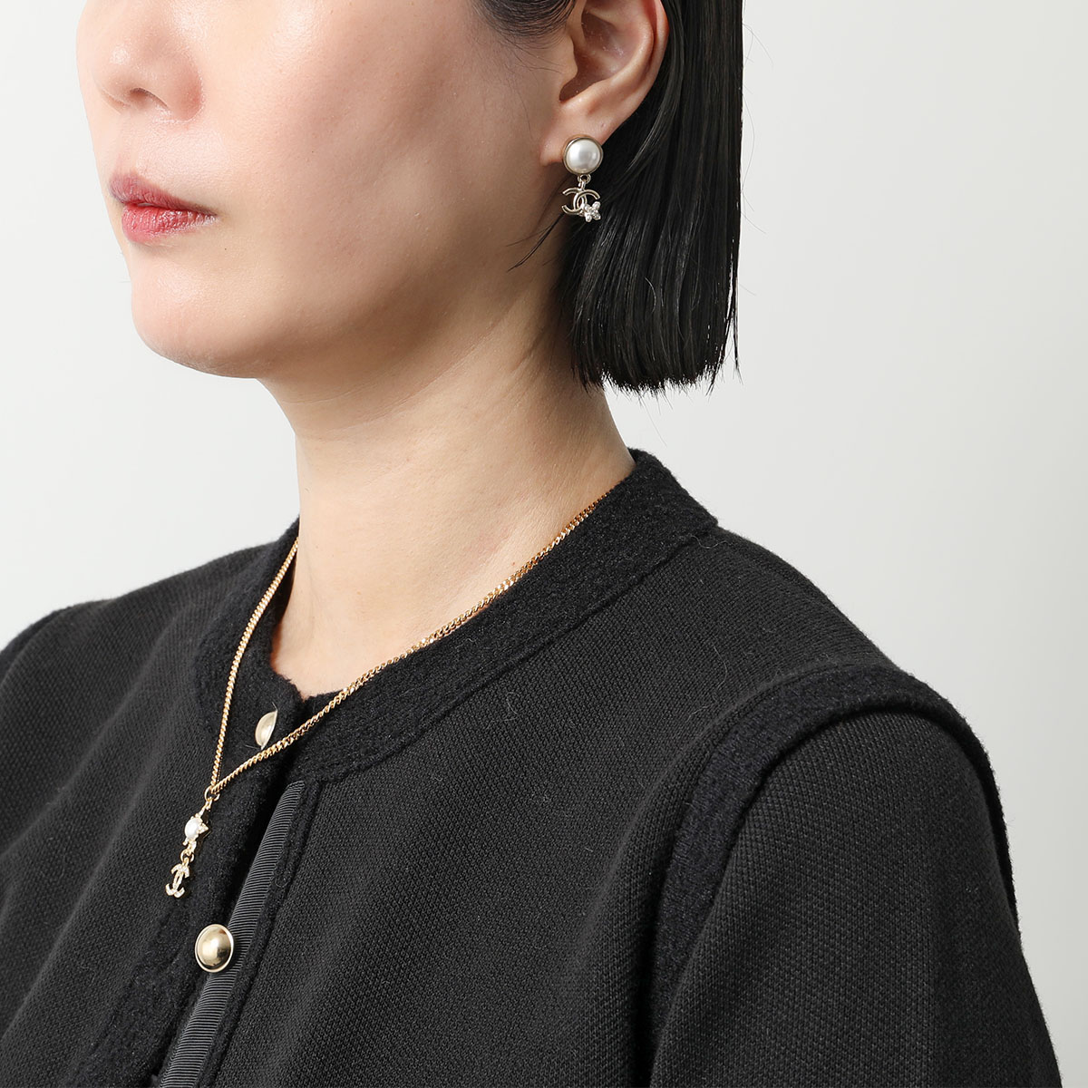 楽天市場】CHANEL シャネル ピアス ABC105 B14702 レディース ココ